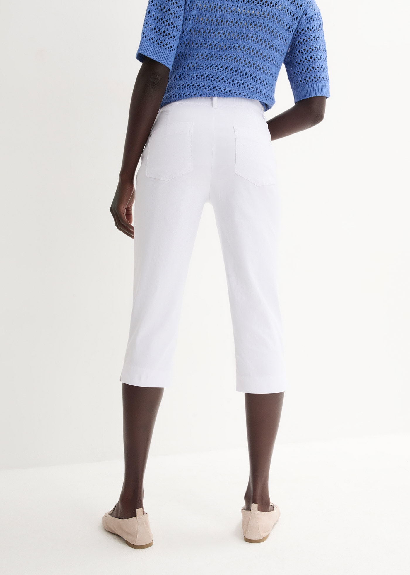 bonprix Caprihose  aus überwiegend Viskose, mit Elasthan-Anteil, figurnahe Passform