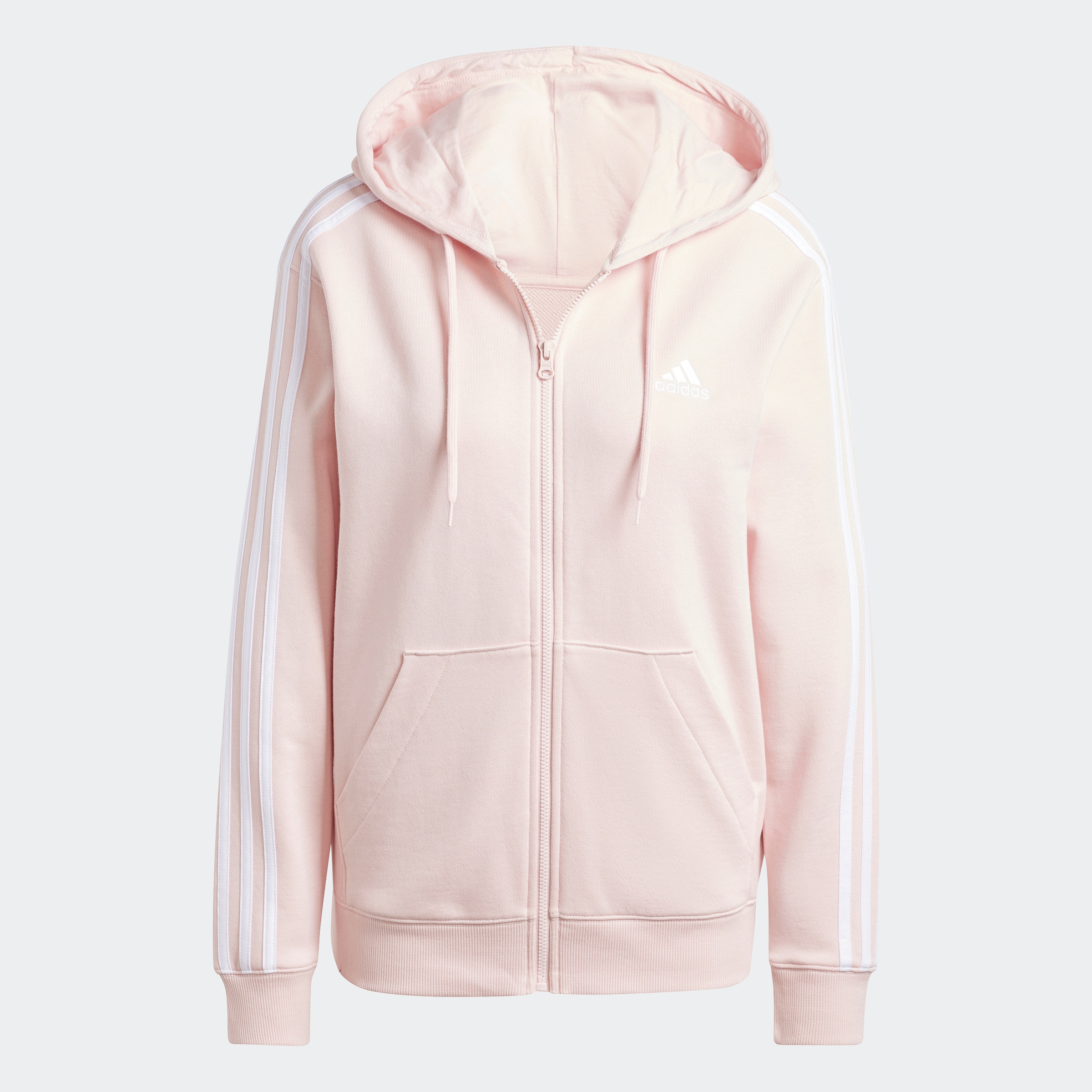 adidas Sportswear Kapuzensweatjacke »ESSENTIALS 3STREIFEN FRENCH TERRY REGULAR KAPUZENJACKE«