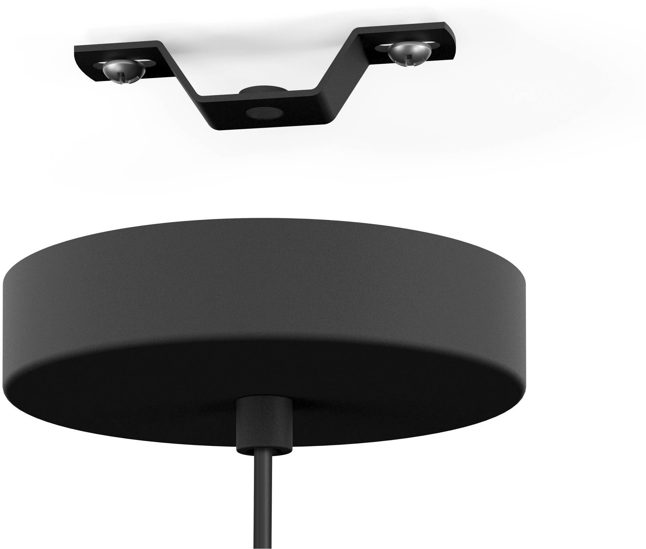 EGLO Hängeleuchte »Cortenova Pendelleuchte, Industrial, Esstischlampe, Hängelampe, E27« E27 1 Stk. Hängeleuchte - L84 x B6 x H110 cm - schwarz - 4X60W exkl.