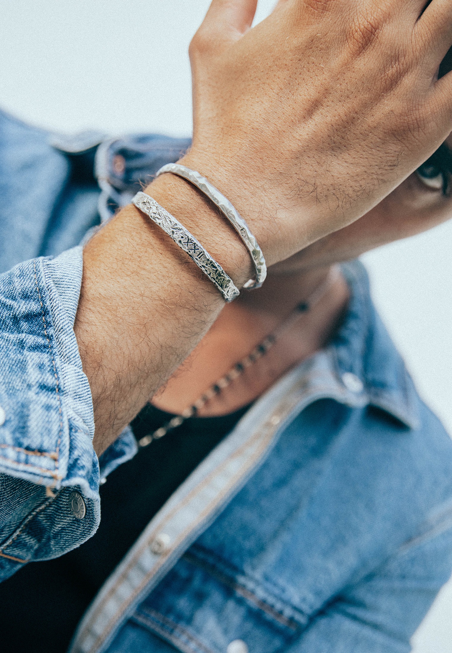 HAZE & GLORY Armreif »Armband Armreif - Live in the moment 925 Silber«