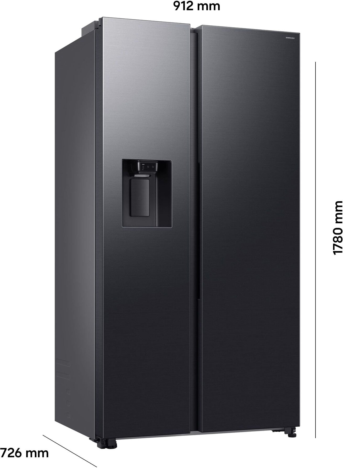 Samsung Side-by-Side RS70F »RS70F65KDF« 178 cm hoch 91,2 cm breit