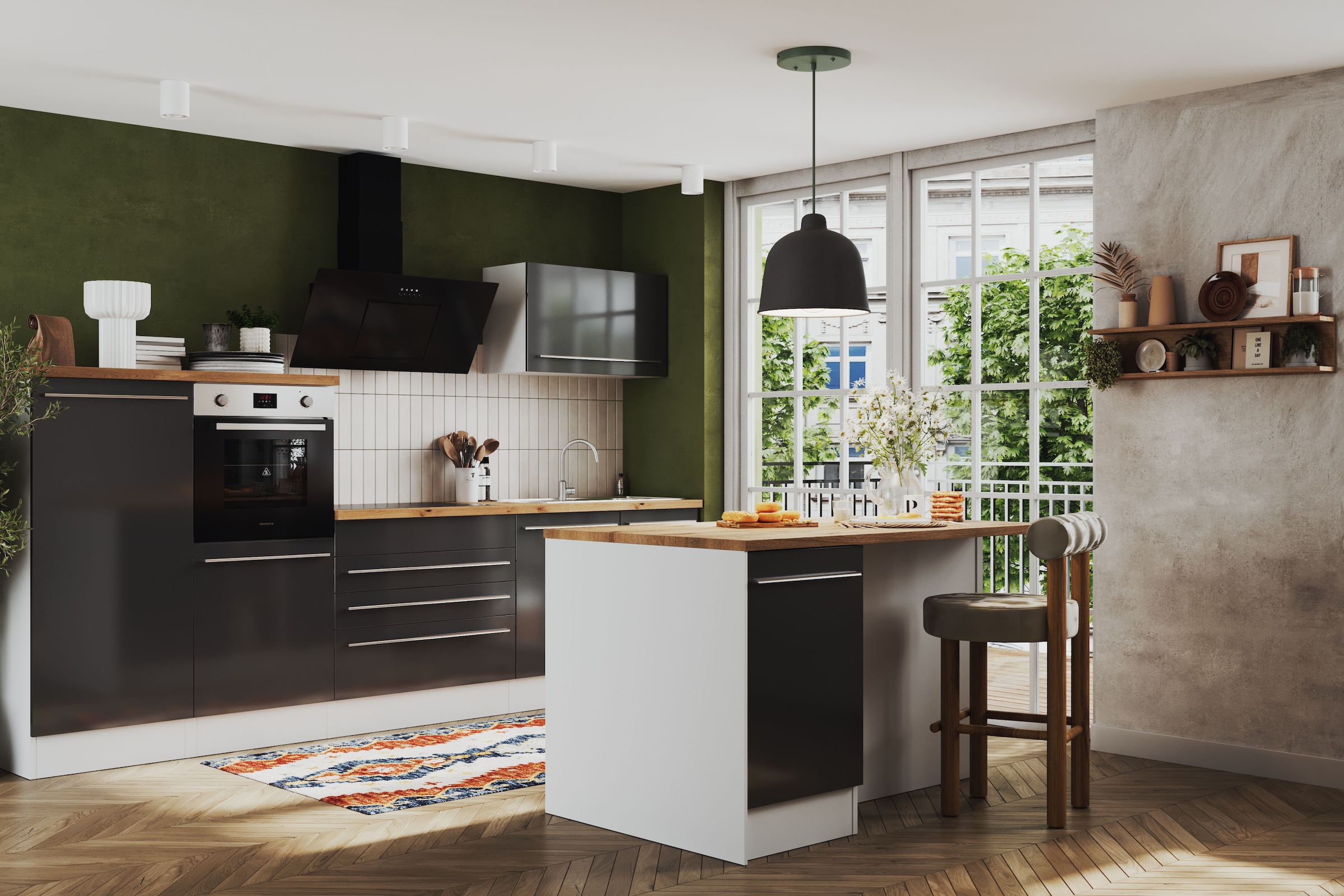 RESPEKTA Küchenzeile »Gabriel« Breite 320/150 cm mit Soft-Close in exklusiver Konfiguration für OTTO