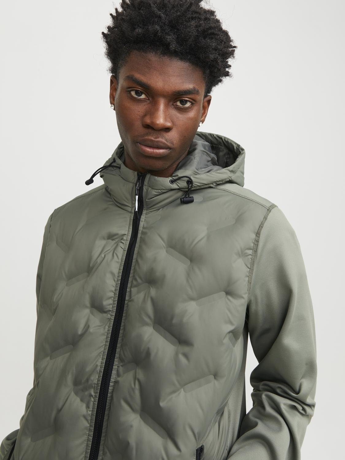 Jack & Jones Hybridjacke »JCOHEAT HYBRID JACKET NOOS«, mit Kapuze
