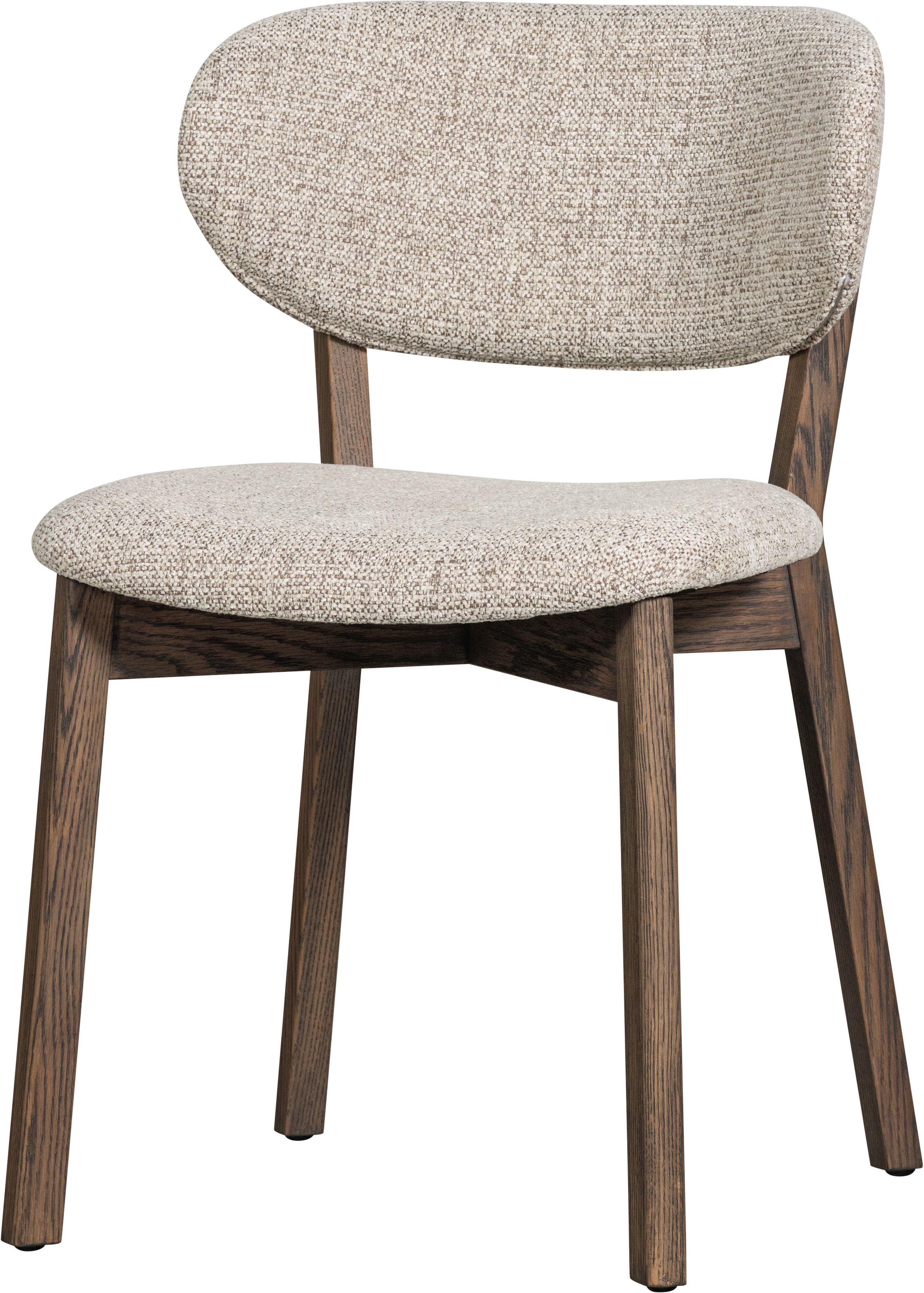 WOOOD Esszimmerstuhl »Udar mit Melange-Gewebe More und Eichengestell H 82 cm« (Set) 2 Stk.(Set, 2 St), strapazierfähiger Stoff, moderne Gestaltung