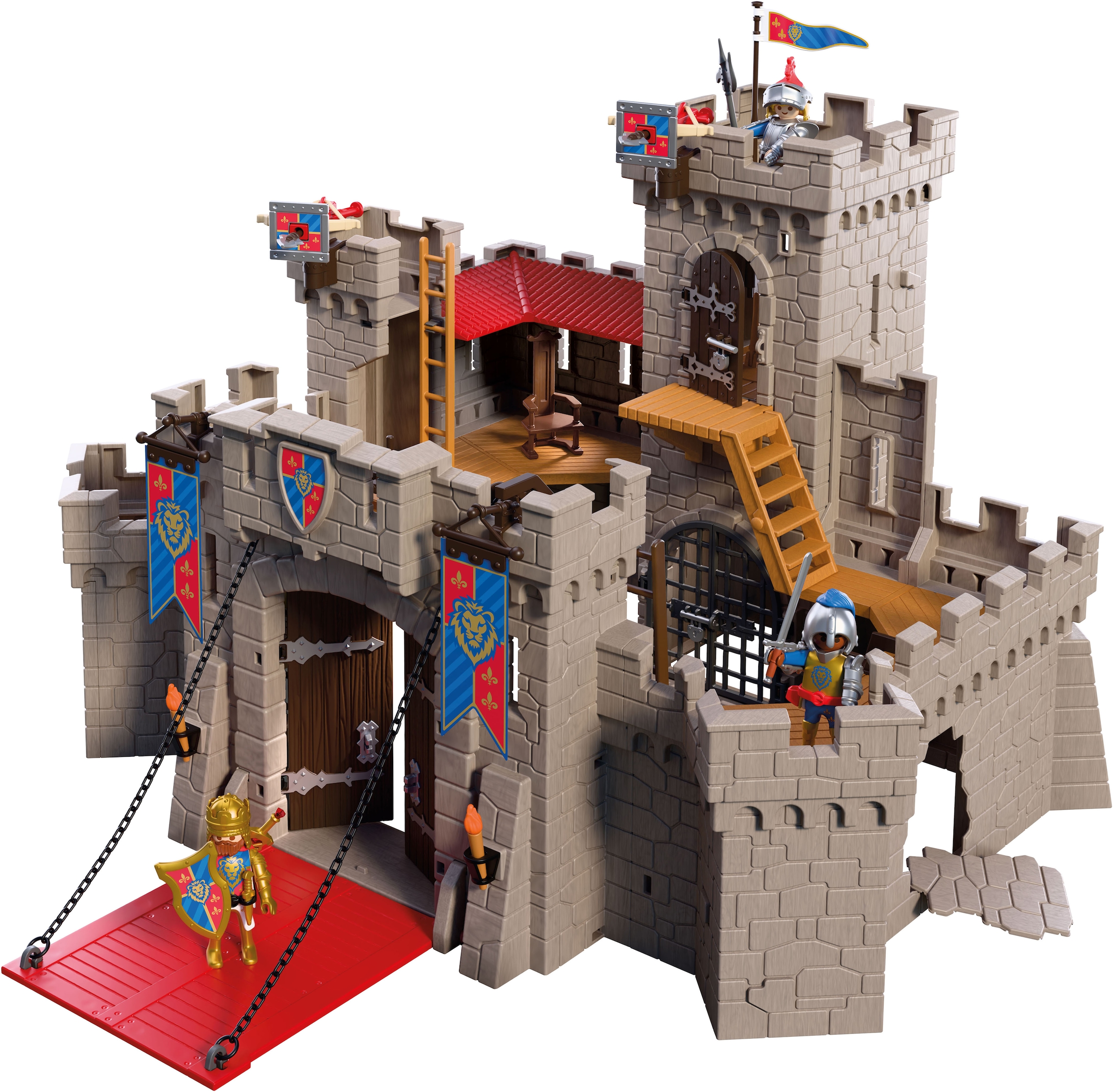 Playmobil® Konstruktions-Spielset »Große Löwenritterburg (72112), Knights« XXL Ritterburg mit Zugbrücke; Made in Europe