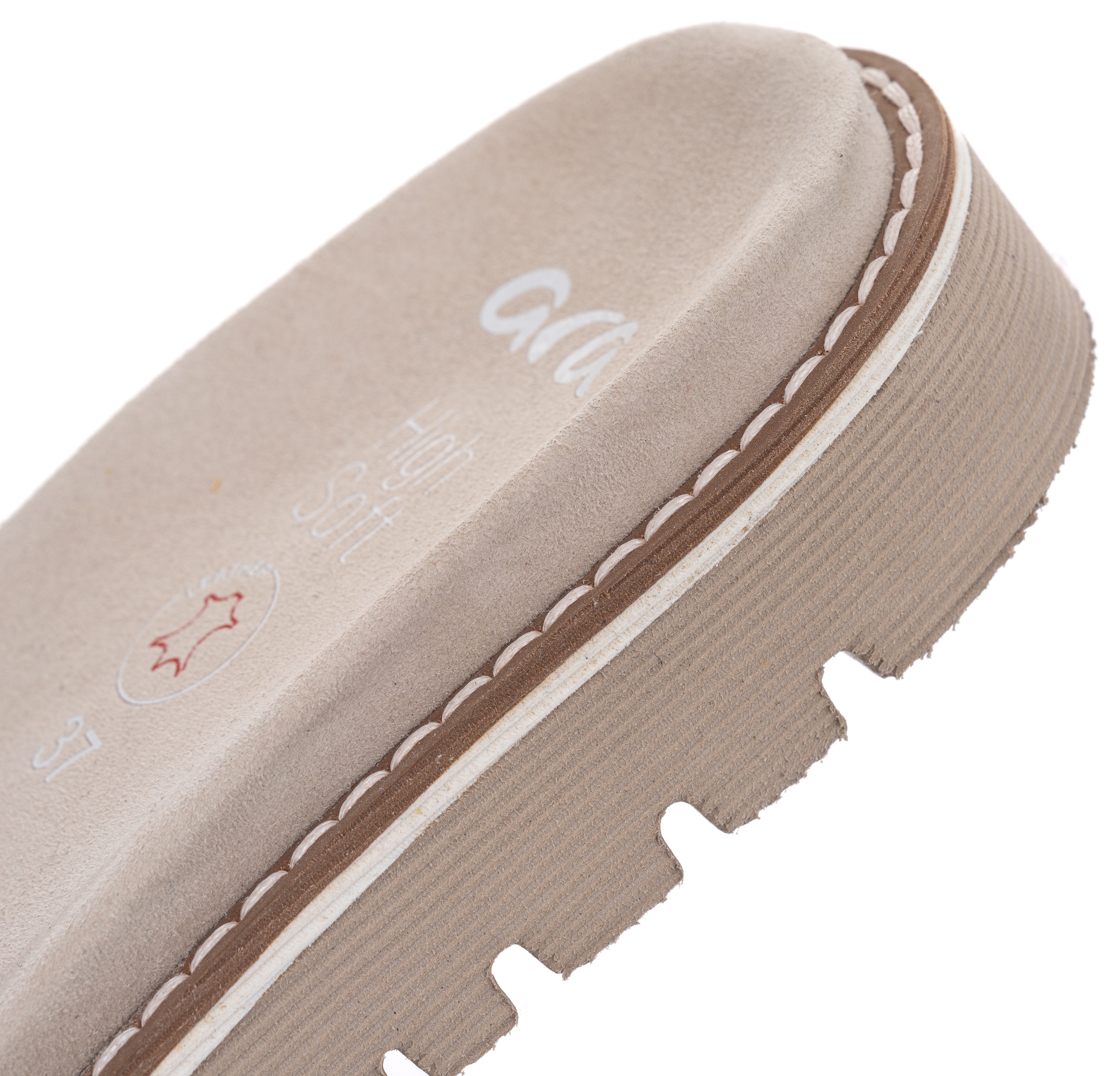 Ara Pantolette »KENT«, Slides, Flats, Sandale mit geraffter Bandage