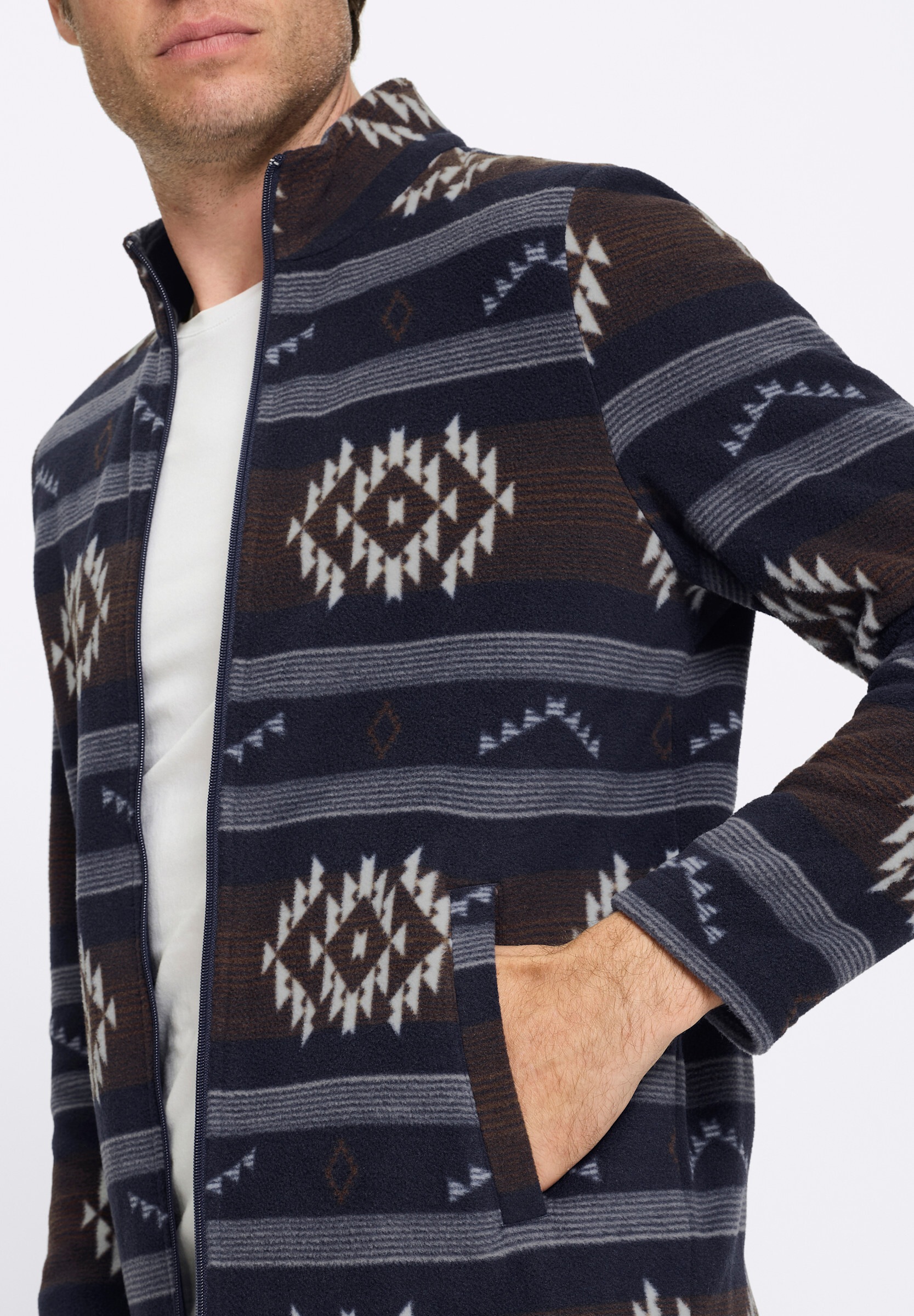 Witt Fleecejacke »Fleece-Jacke Fleecejacke mit Allover-Print«