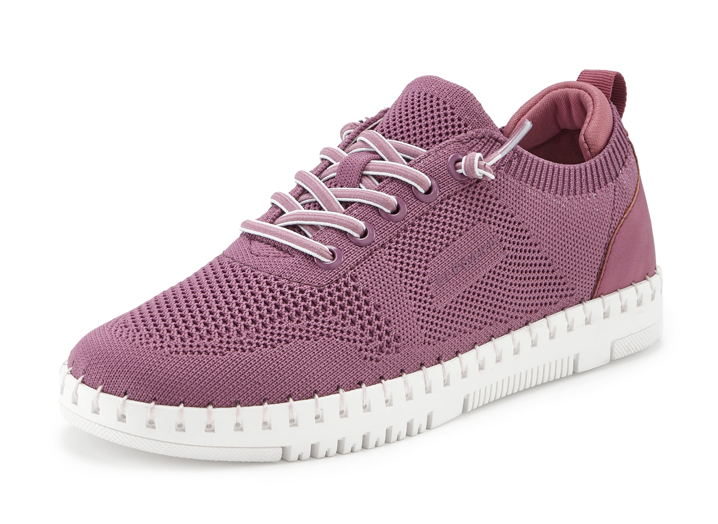 Elbsand Sneaker »Freizeitschuh,«  zum Reinschlüpfen mit elastischen Schnürbändern VEGAN