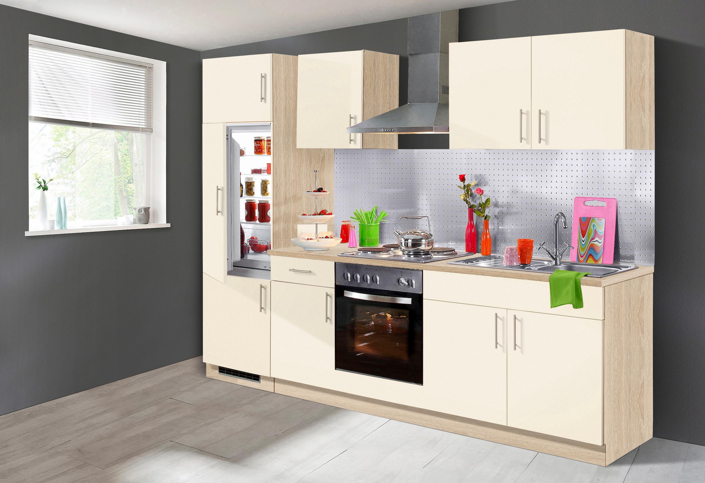 wiho Küchen Küchenzeile »Kiel«, Online OTTO 270 cm mit E-Geräten, bestellen Breite Shop im