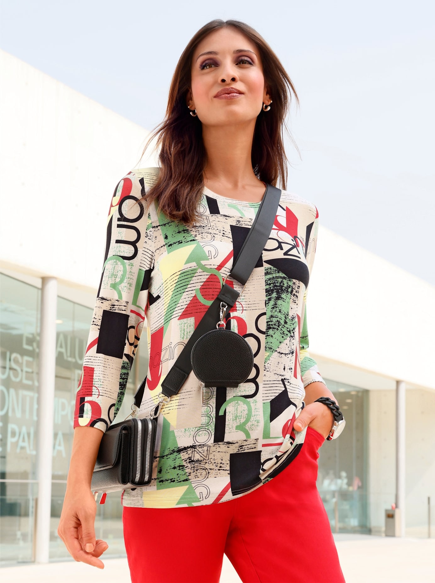 Inspirationen 3/4-Arm-Shirt »Print-Shirt« 1 tlg.