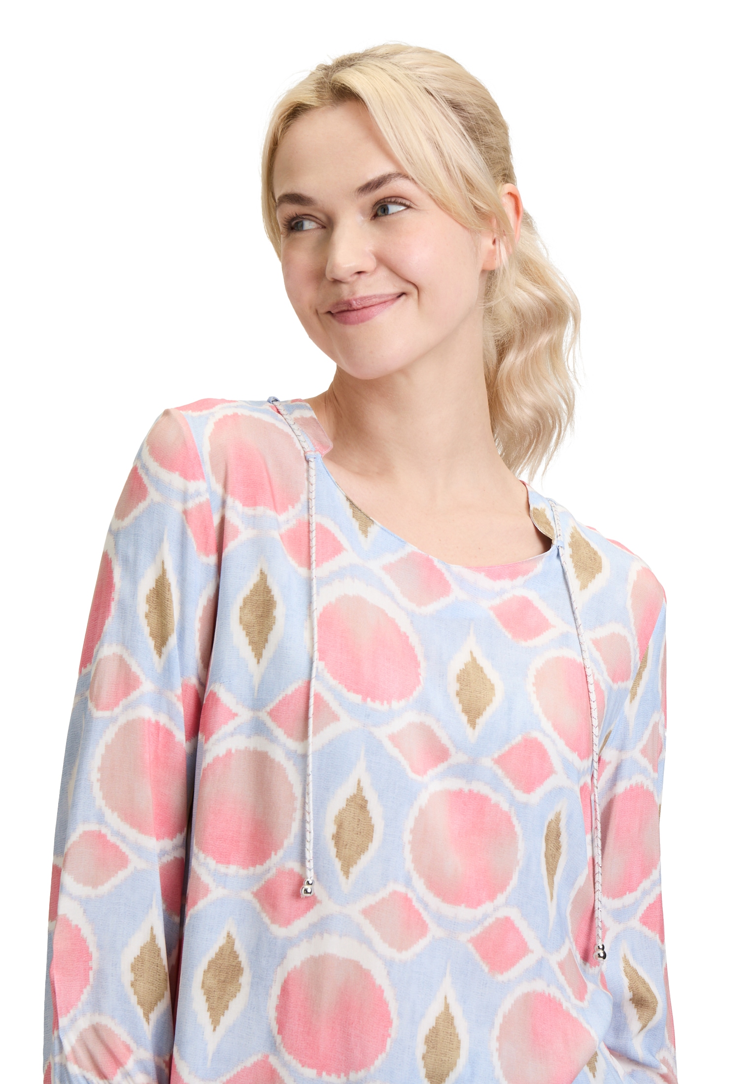 Cartoon Klassische Bluse »Blusenshirt mit Schnürung«