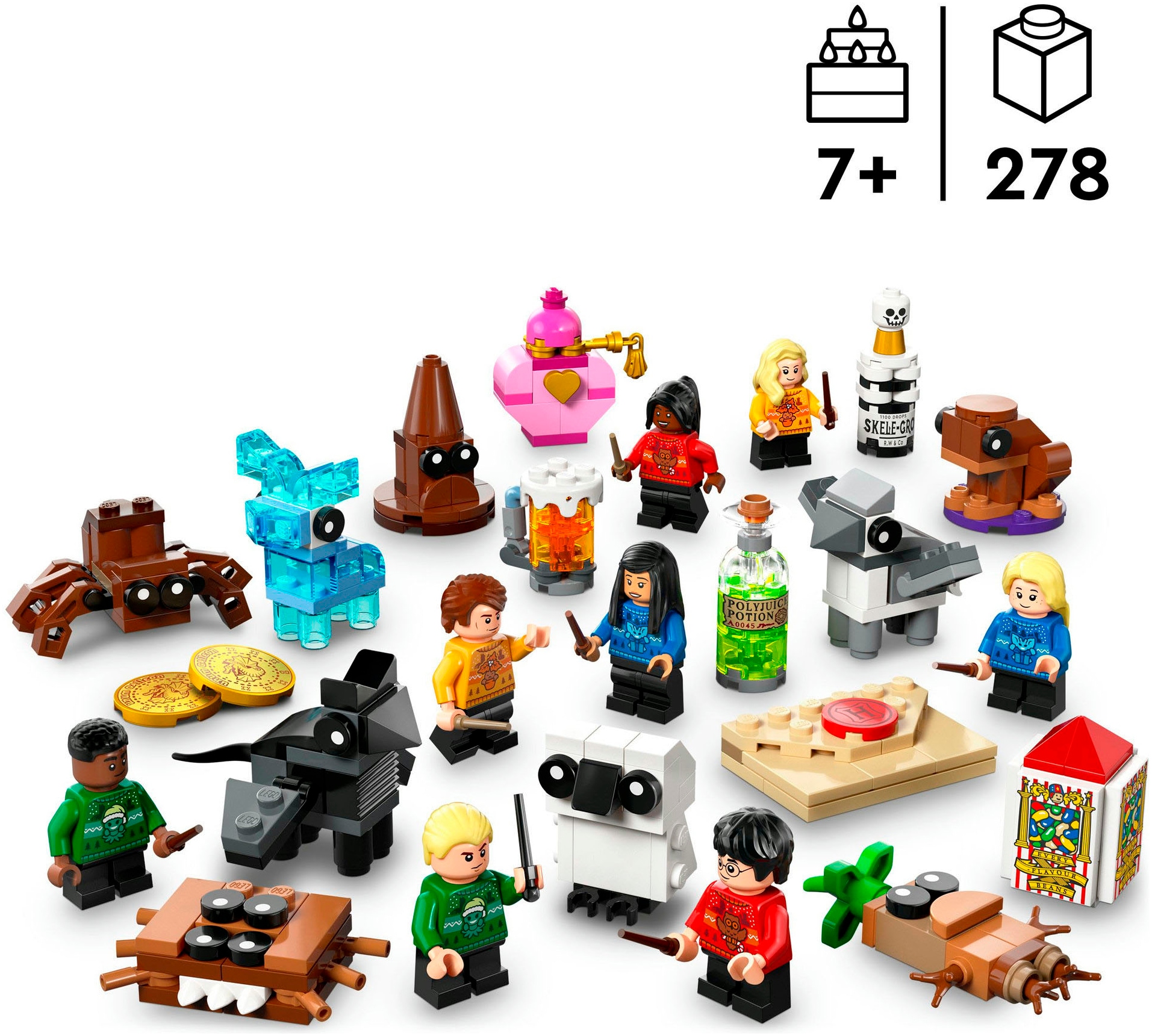 LEGO® Spielzeug-Adventskalender »Spielbausteine, (76456), LEGO Harry Potter™« ab 7 Jahren Made in Europe