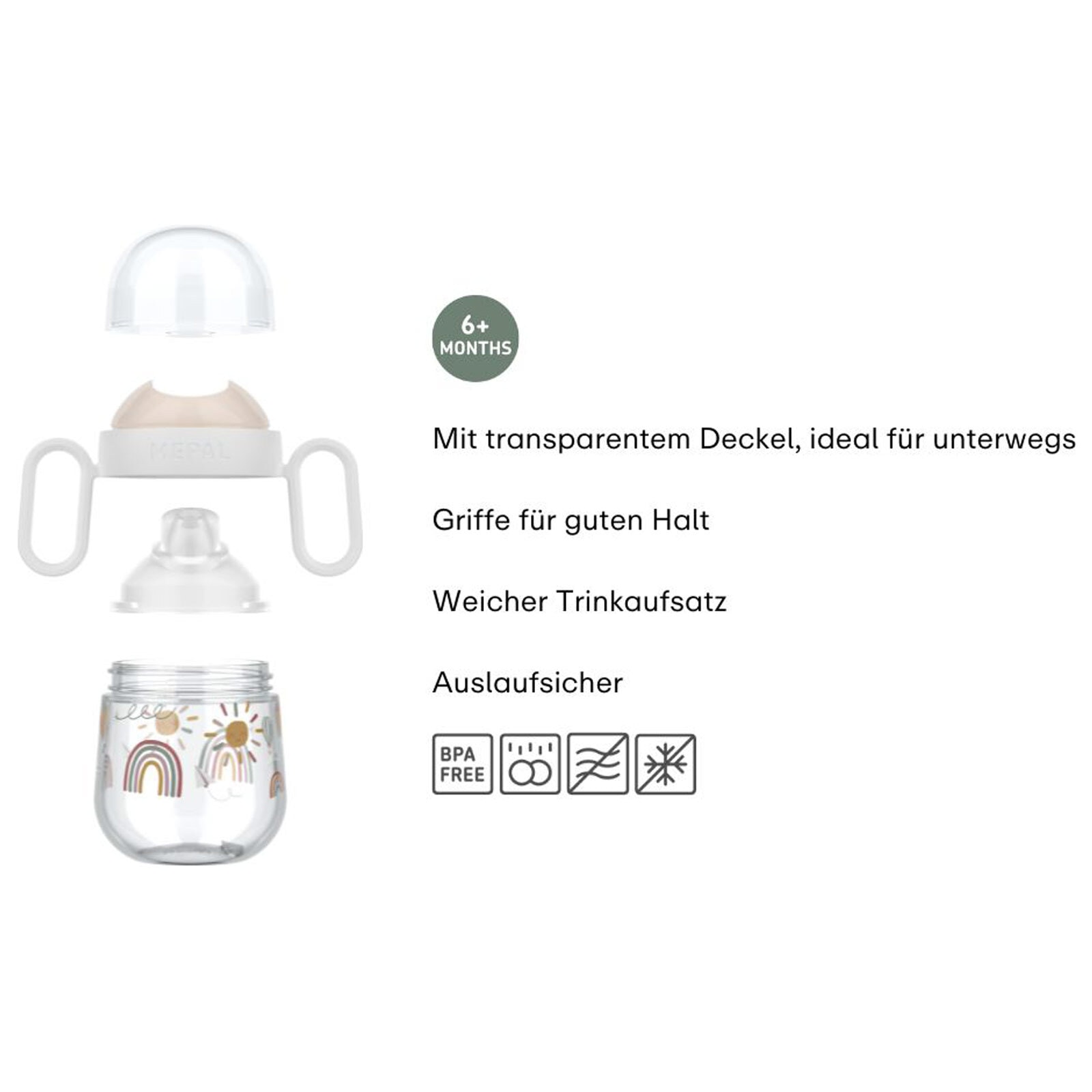 Mepal Kinderbecher »Antitropf-Trinklernbecher Mio (2025) 200 ml«