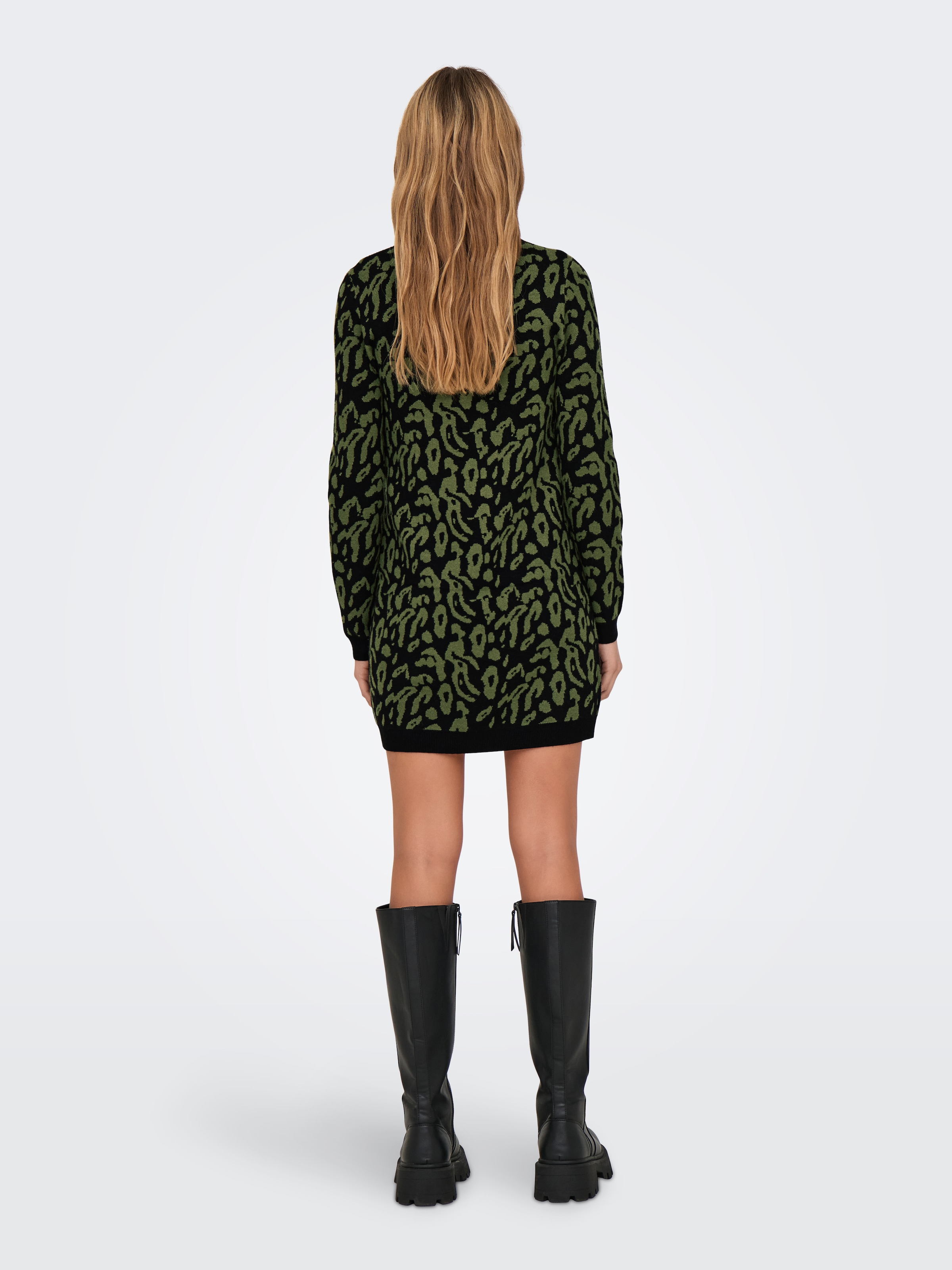 ONLY Strickkleid »ONLJENNI LS ANIMAL DRESS EX KNT«