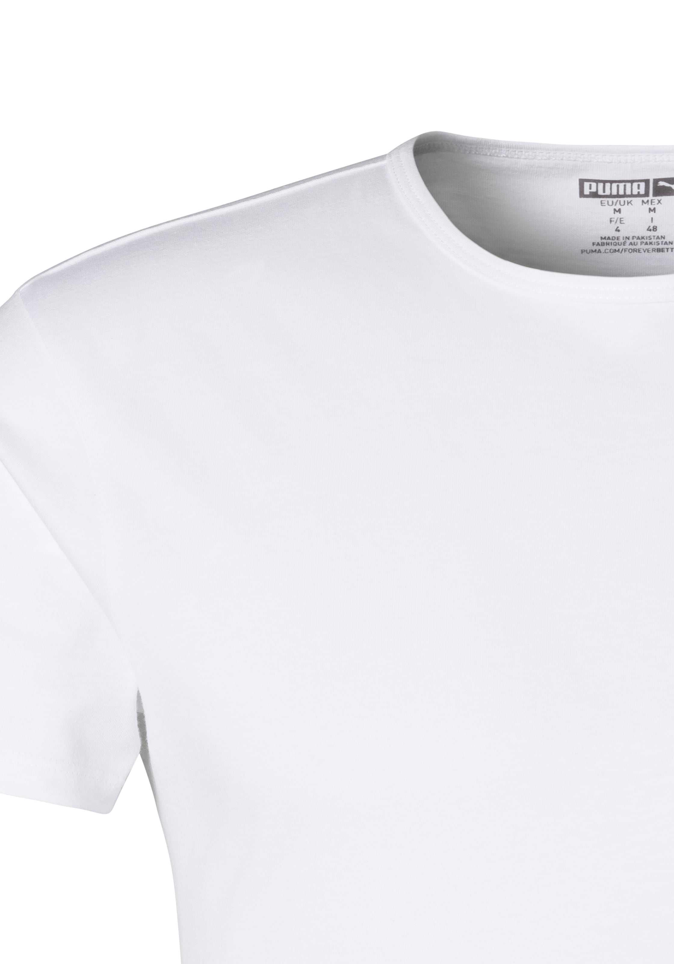 PUMA T-Shirt, (2er-Pack), mit Markenlabel