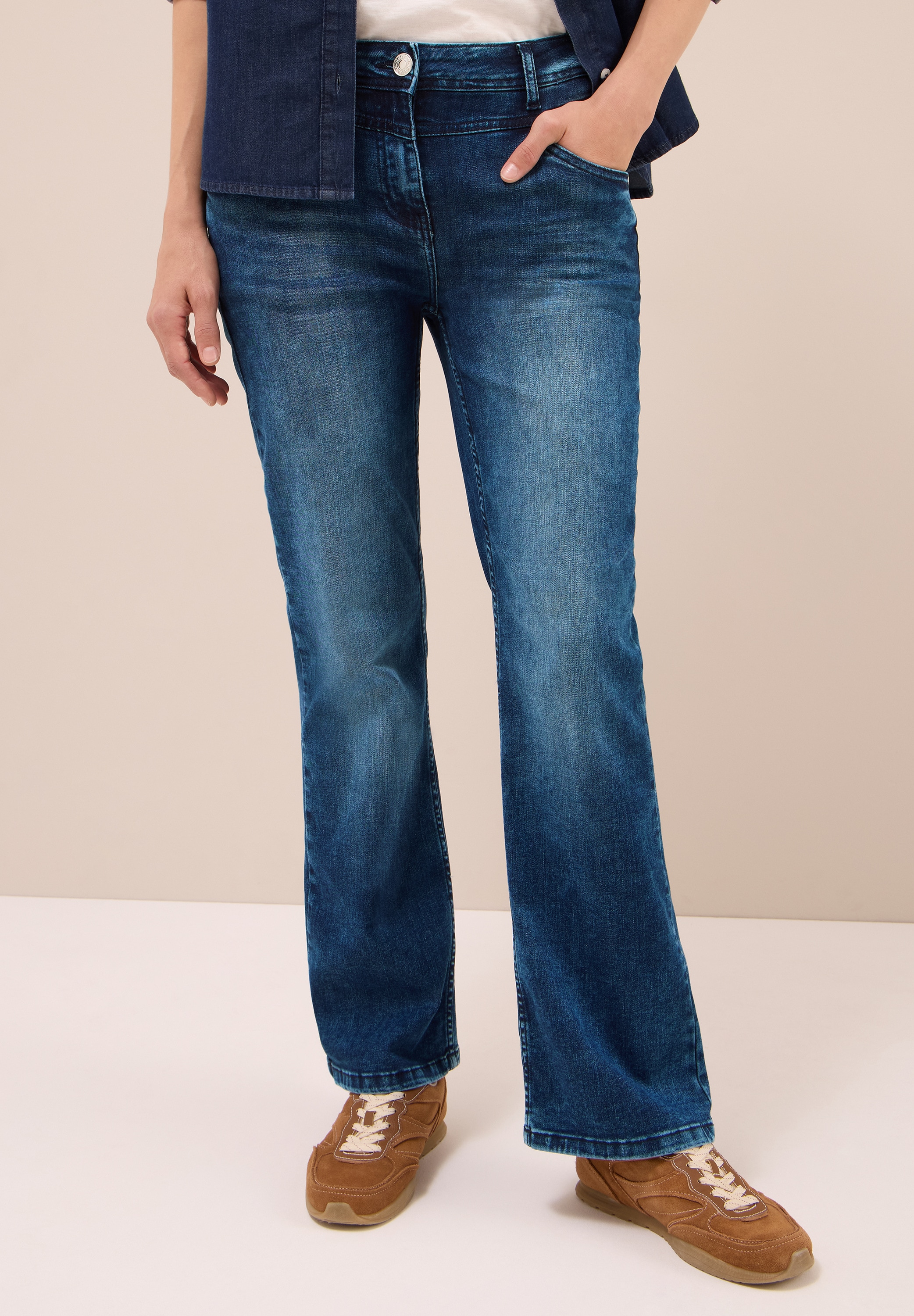 Cecil Bootcut-Jeans »Style Toronto« im Five-Pocket Style