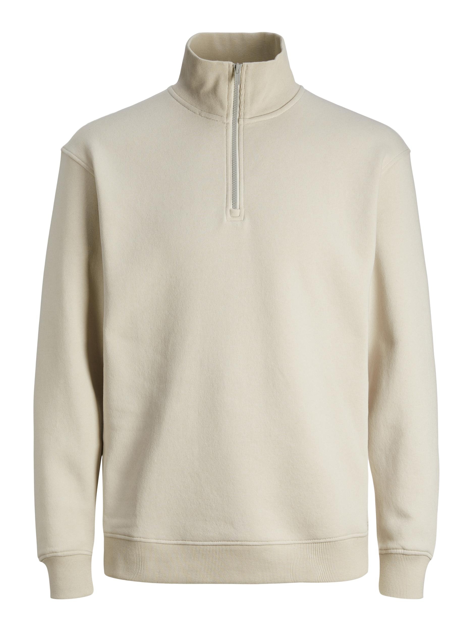 Jack & Jones Sweatshirt »JJEBRADLEY SWEAT HALF ZIP NOOS«, mit Troyer Kragen