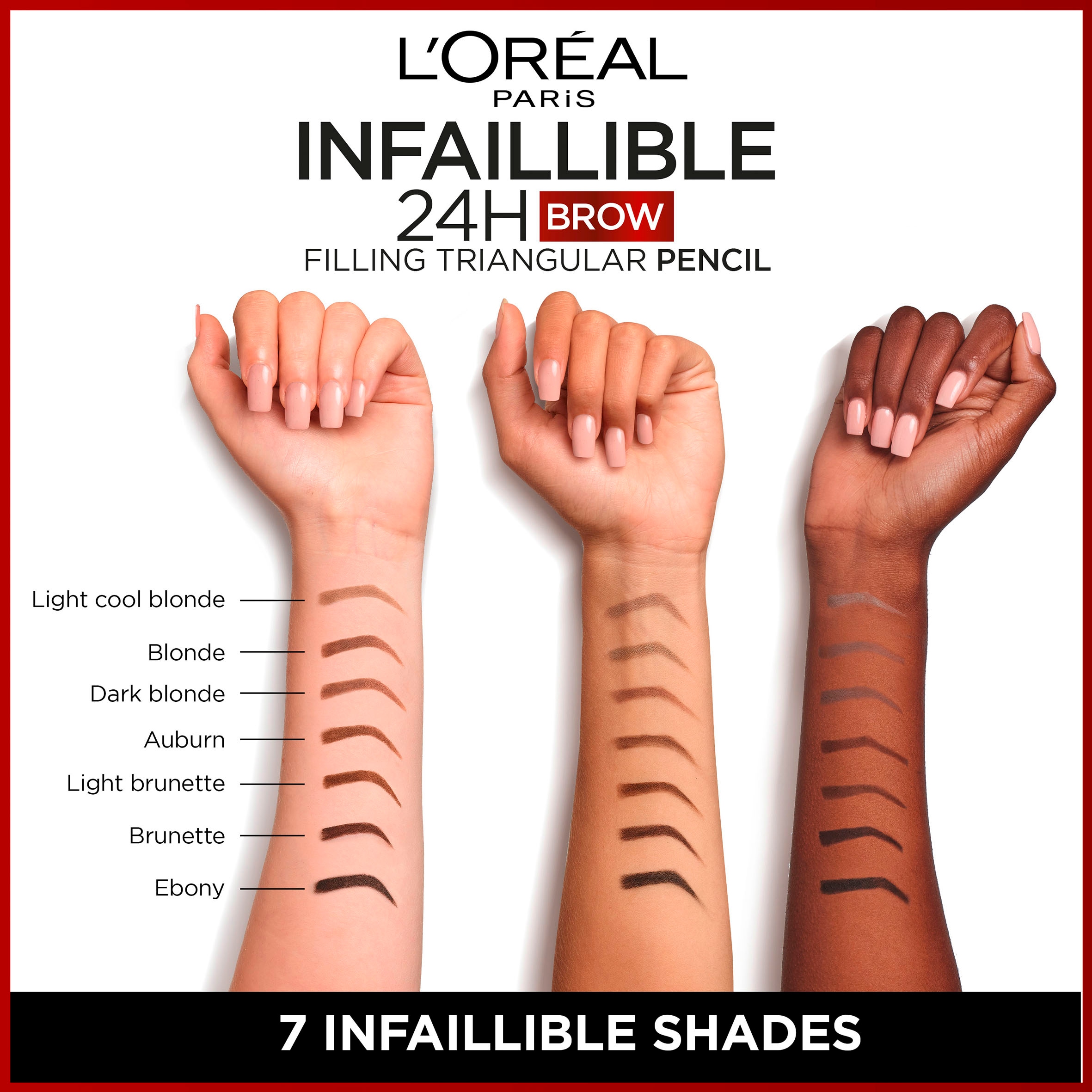L'ORÉAL PARIS Augenbrauenpflege »Infaillible Brows 24h Pencil« mit sanfter Dreiecksspitze