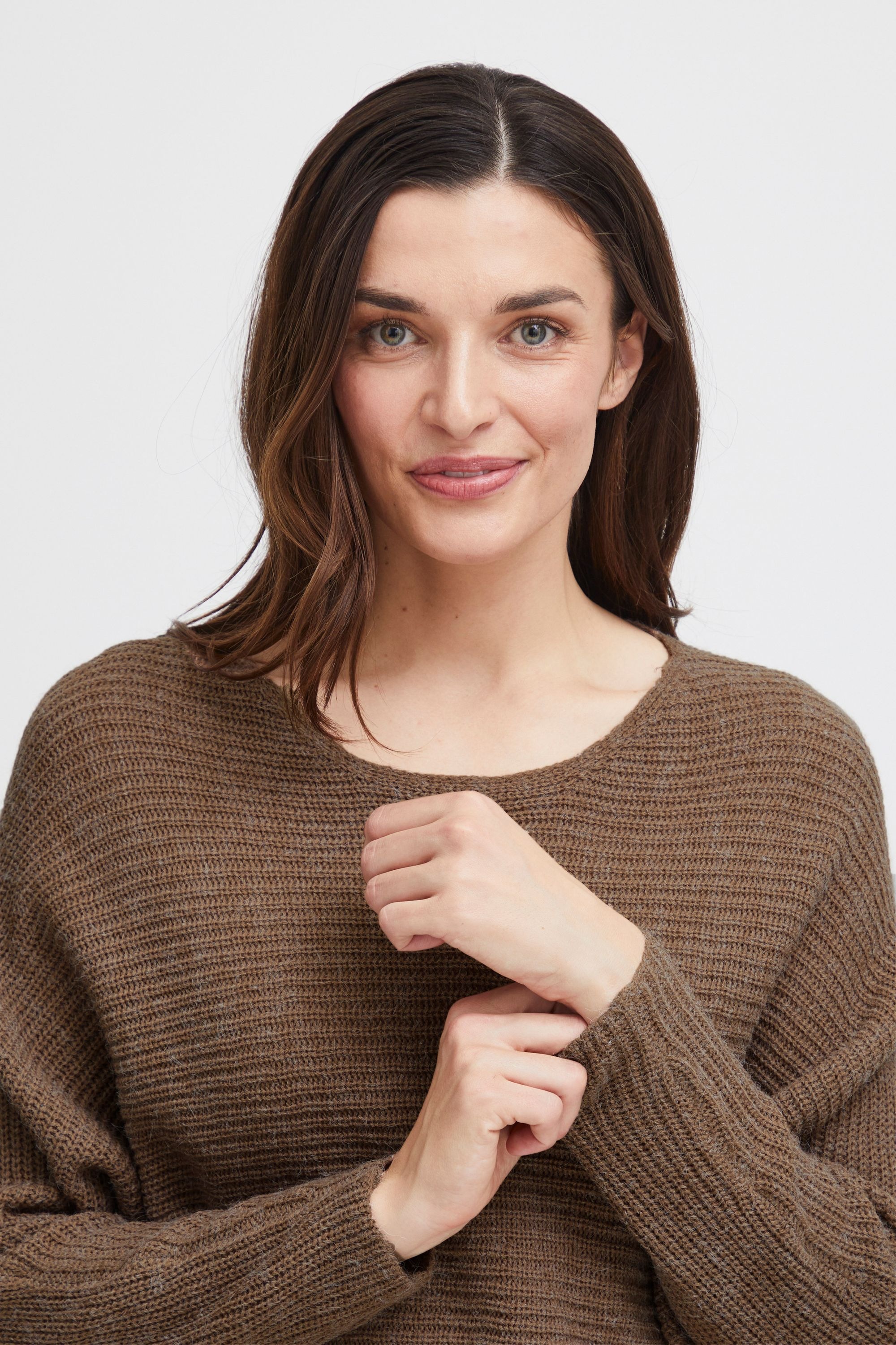 fransa Strickfleece-Pullover »Strickpullover FREretta«