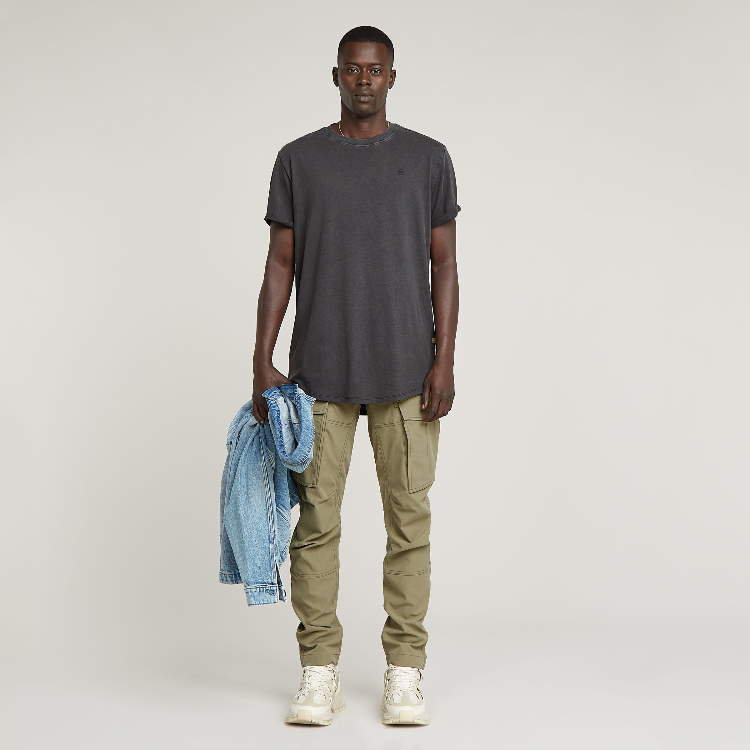 G-STAR T-Shirt »Text Back Overdyed Lash«, mit großem Backprint