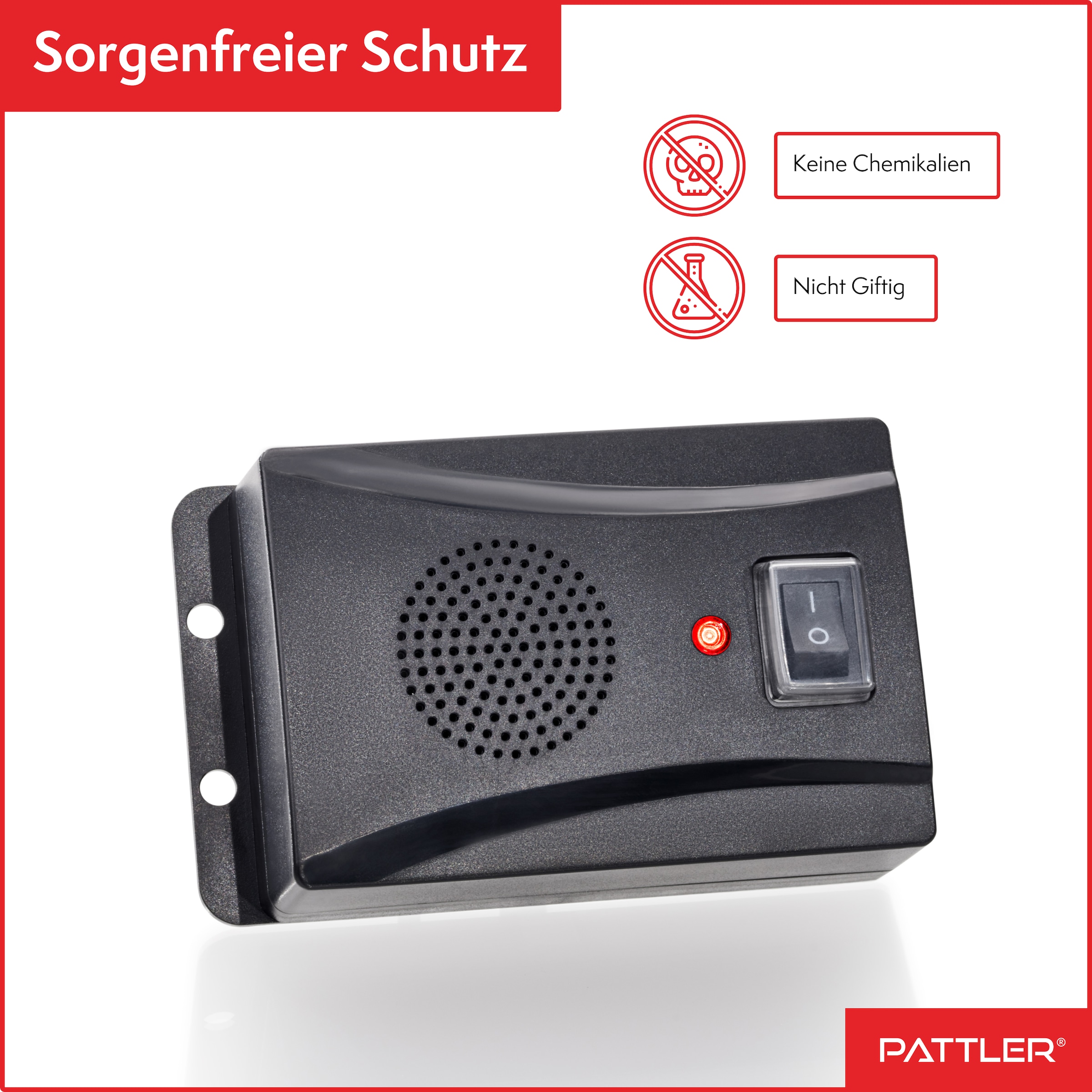 Pattler Ultraschall-Tierabwehr »Marderabwehr an Fahrzeug, Carport oder Stellplatz« 1 Gerät für ca. 40 m²