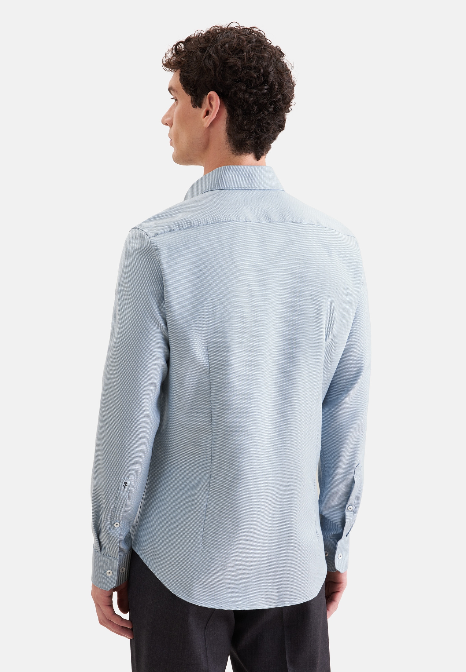 seidensticker Businesshemd »Schwarze Rose« Slim 1/1 Kentkragen Struktur
