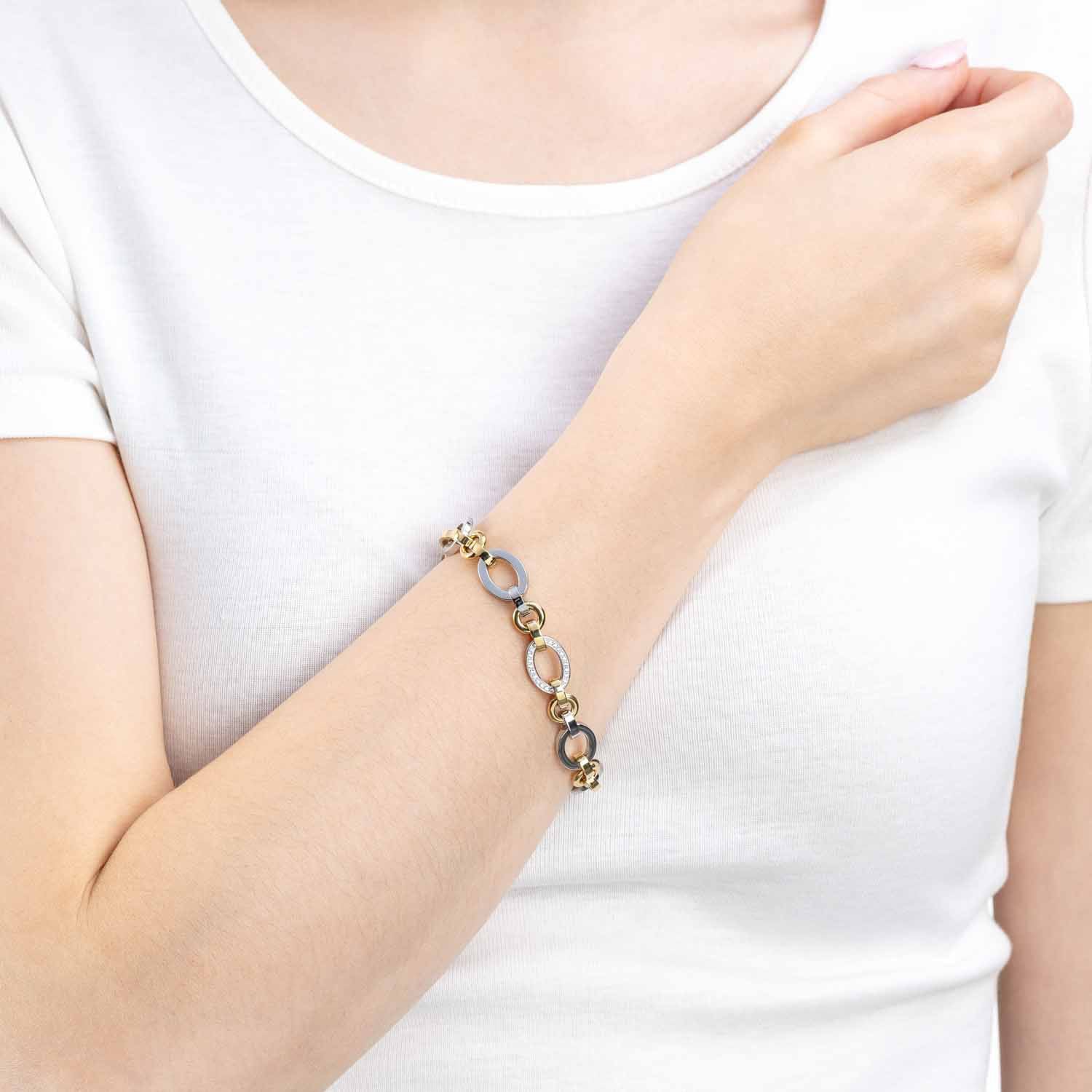 LEONARDO Armband »Lena, 023403«, mit Zirkonia (synth.)