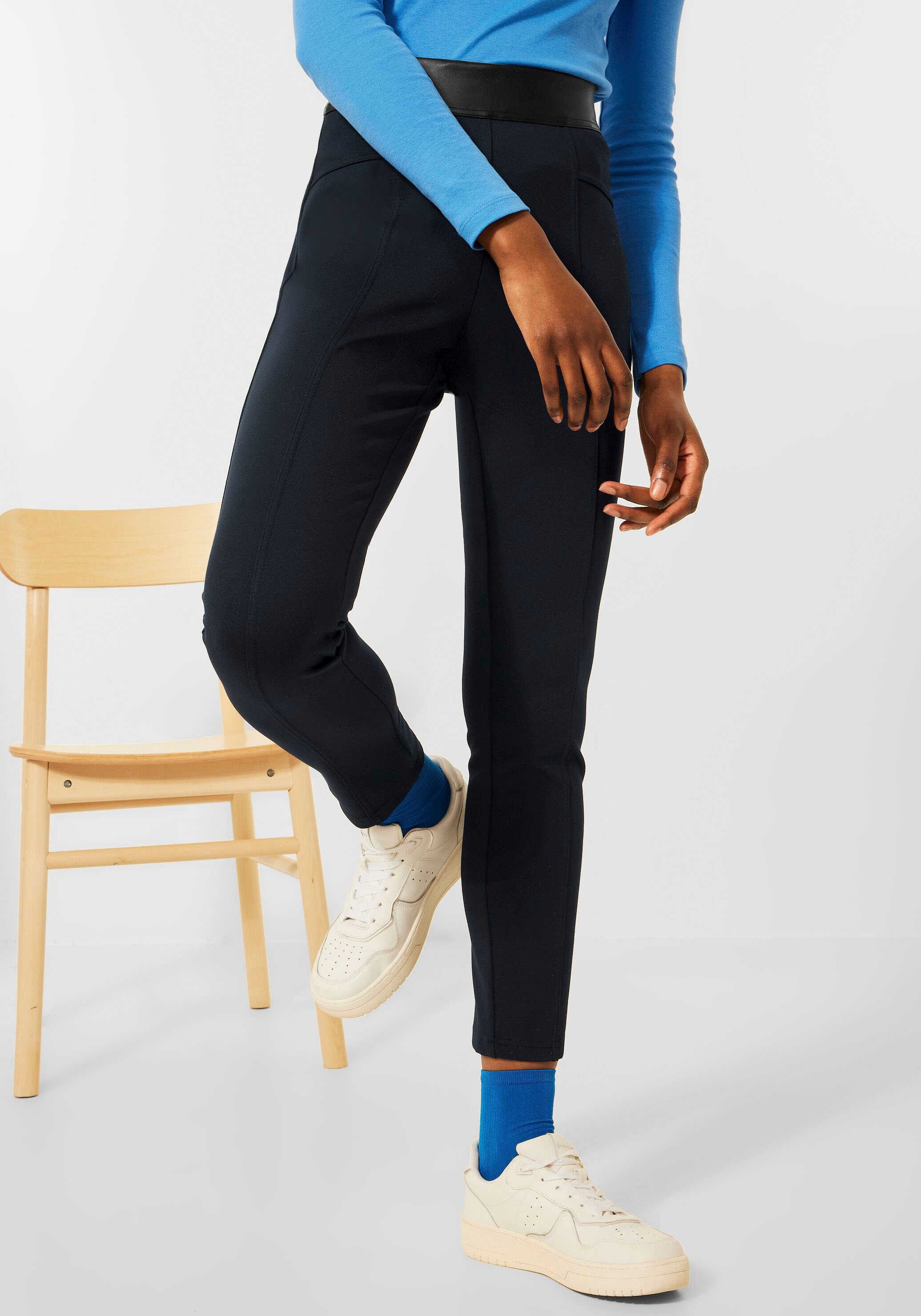 Cecil Leggings »Style Vicky«, mit trendstarker Wildlederoptik