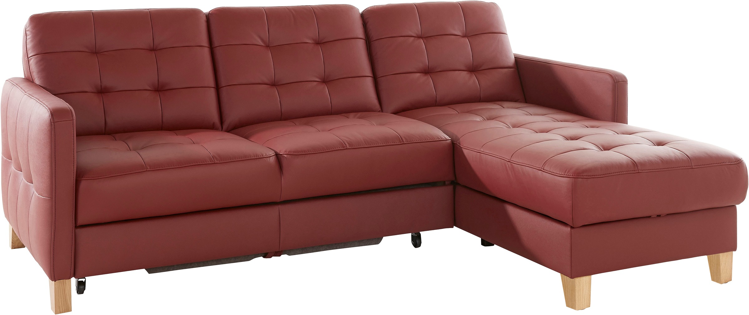 exxpo - sofa fashion Ecksofa »Elio, kompakt und komfortabel, bequem und zeitloses Design, L-Form«, wahlweise mit Bettfunktion