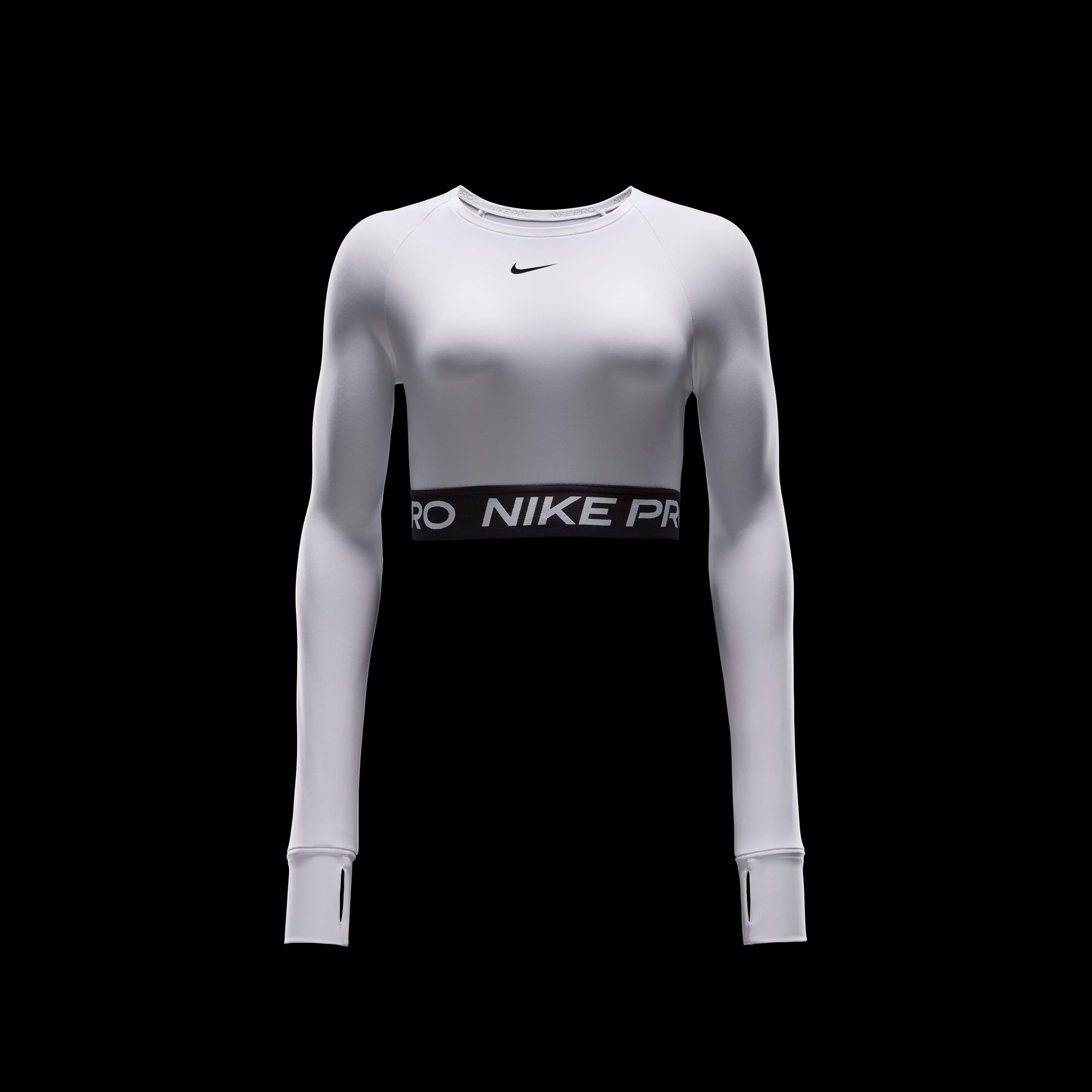Nike Funktionsshirt »NIKE PRO DF 365 CROP LS« Rundhalsausschnitt, Kurzarm, leichtes, geschmeidiges Material
