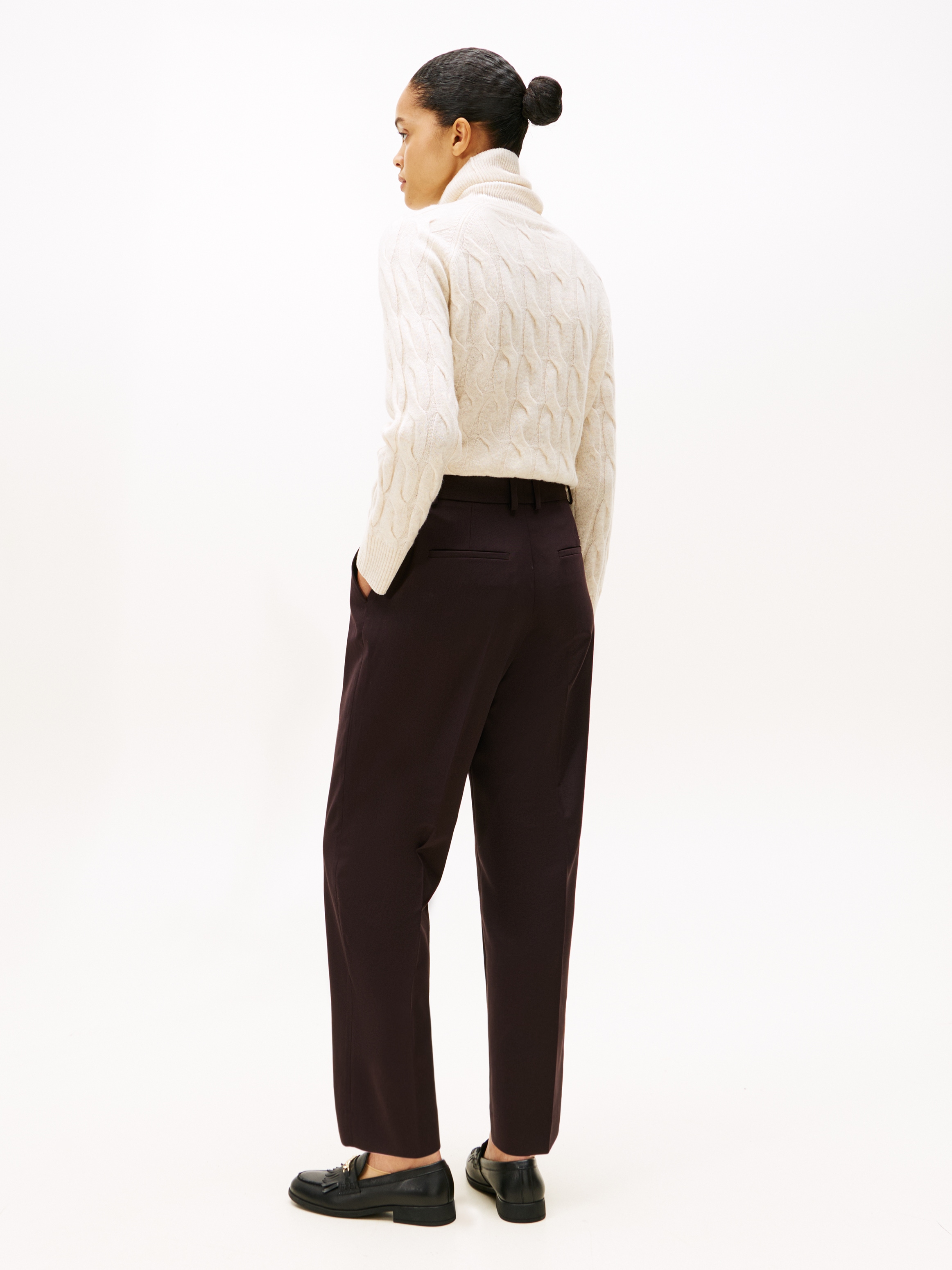 Tommy Hilfiger Anzughose »TIMELESS WOOL SLIM STRT PANT«, mit Wolle