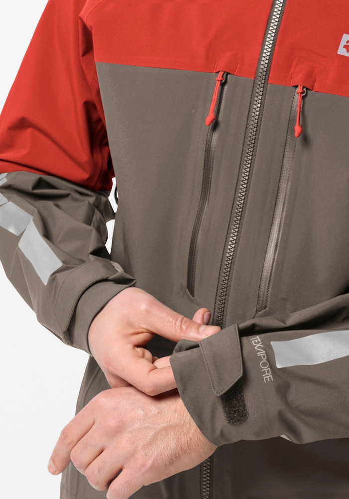 Jack Wolfskin Fahrradjacke »MOROBBIA 3L JKT M«, mit Kapuze