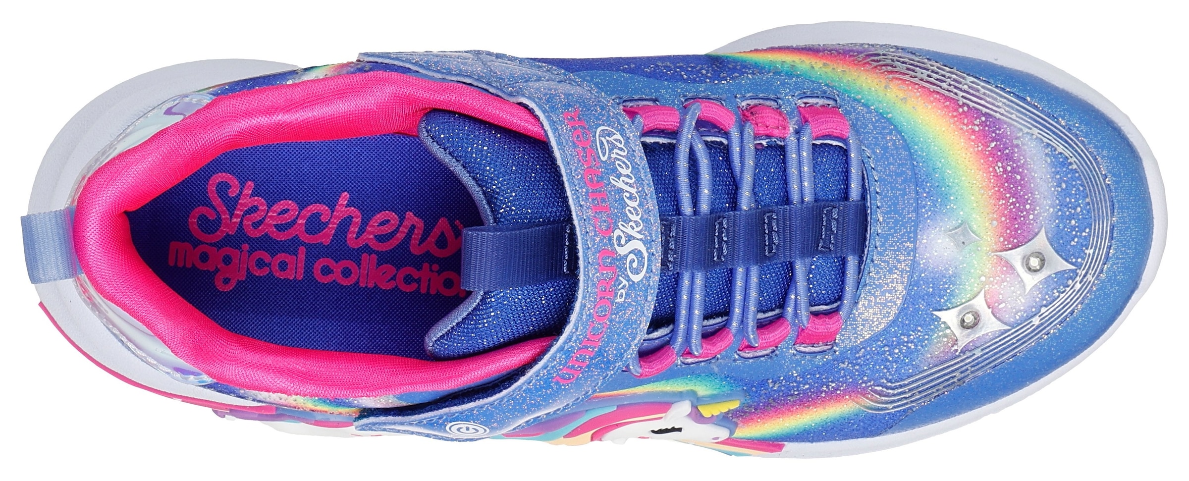 Skechers Sneaker »UNICORN CHASER«  Blinkschuh mit Einhorn, Größenschablone zum Download