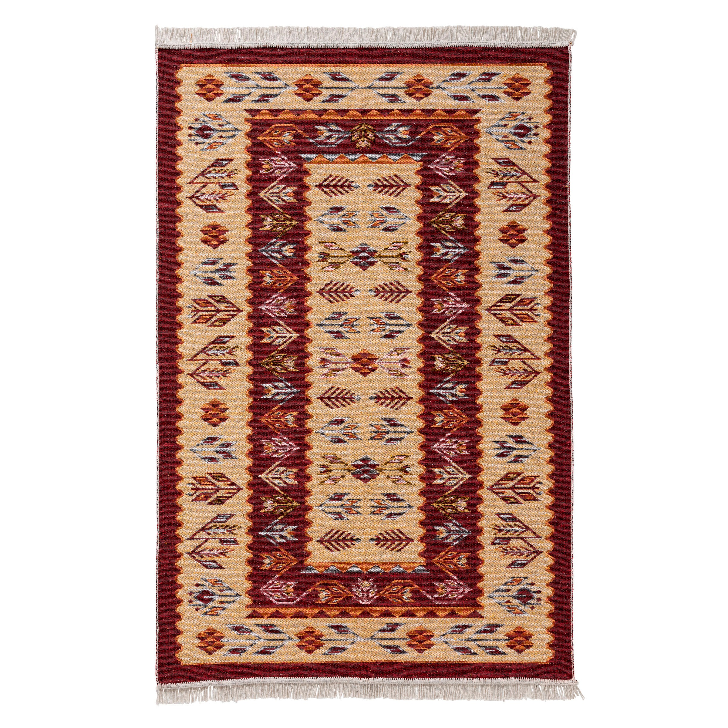 Sehrazat Teppich »Tulum 9920«, rechteckig, 5 mm Höhe, Wendeteppich, waschbar, Wohnzimmer