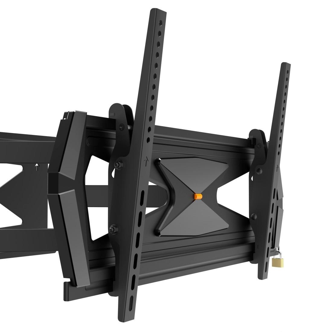 Hama TV-Wandhalterung »FULLMOTION, Schwarz, 94 -203 cm (37" - 80"), 43",50",55",65",75"«, Rotation: 8 °, VESA (von-bis): 300x200–600x400