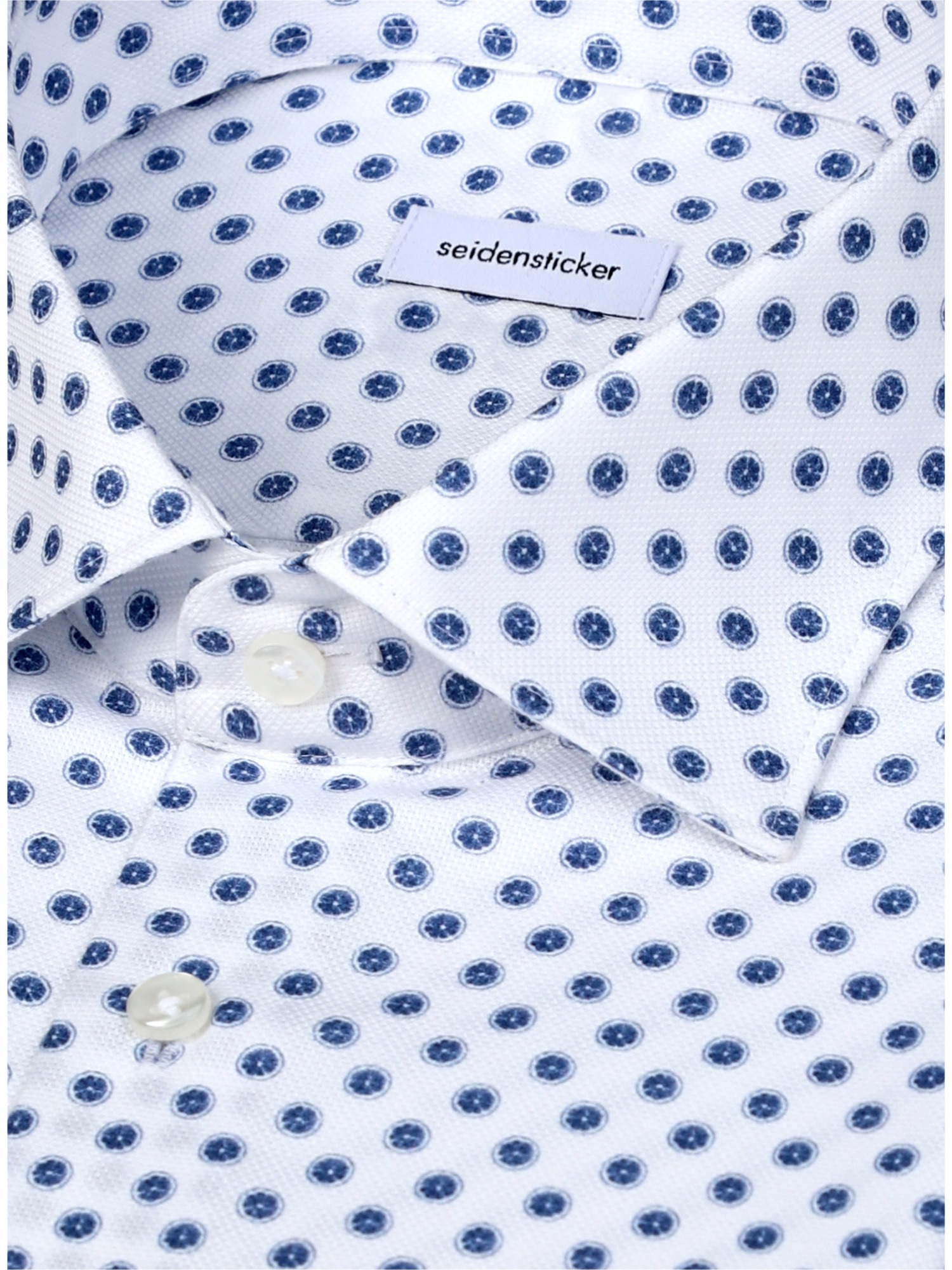 seidensticker Businesshemd »Schwarze Rose« Shaped 1/1 Kentkragen Druck