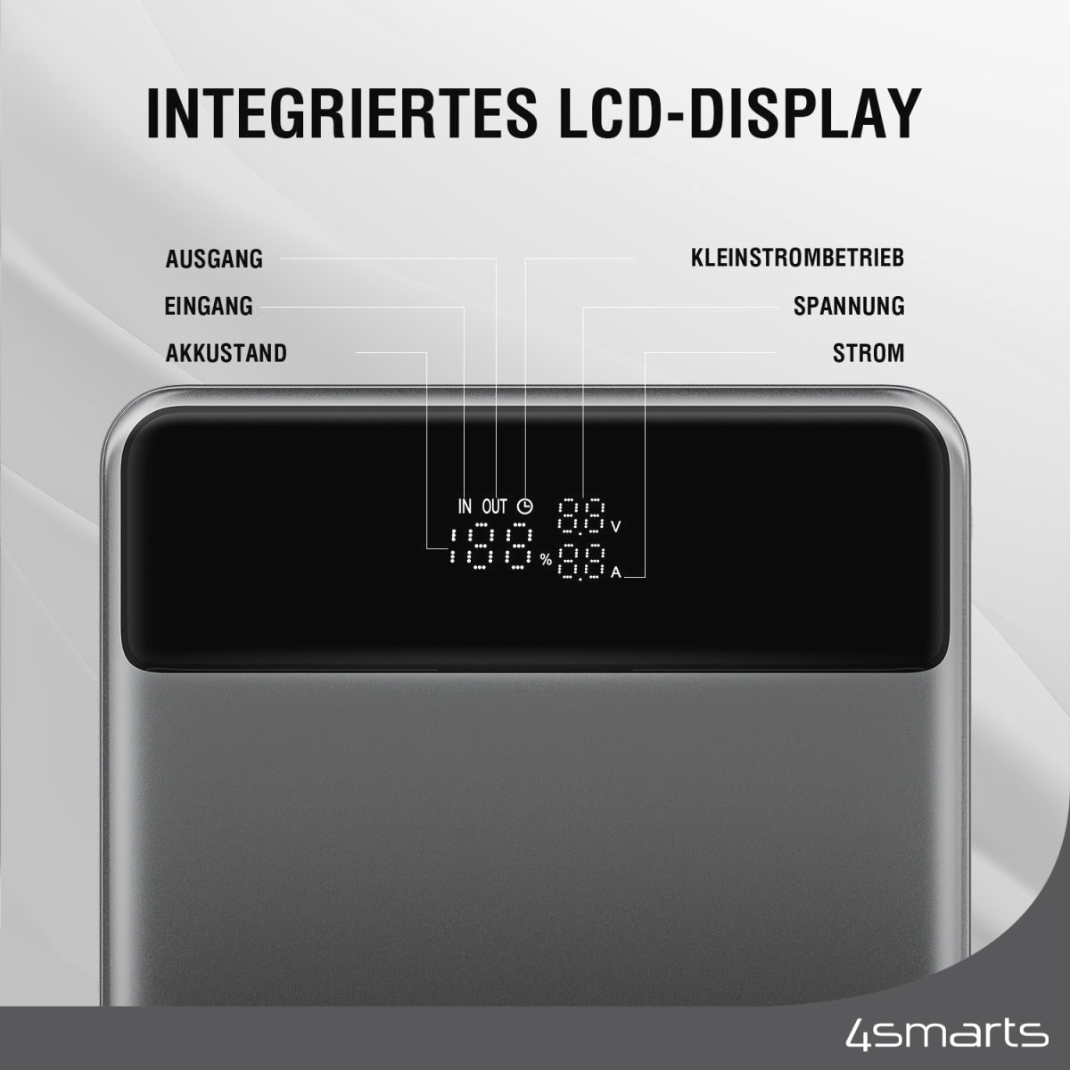 4smarts Powerbank »Enterprise Slim 20000mAh 122,5W«, 4smarts Powerbank Enterprise Slim 20000mAh 122,5W