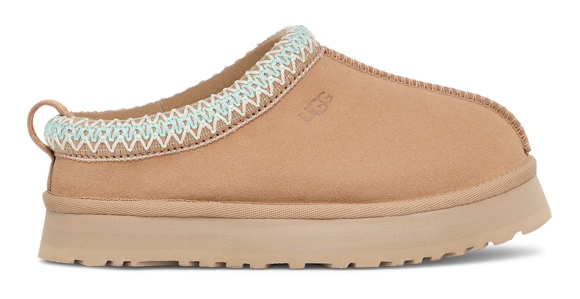 UGG Pantoffel »K TAZZ«, Plateau Clog, Mule, Hausschuh mit Zierborte