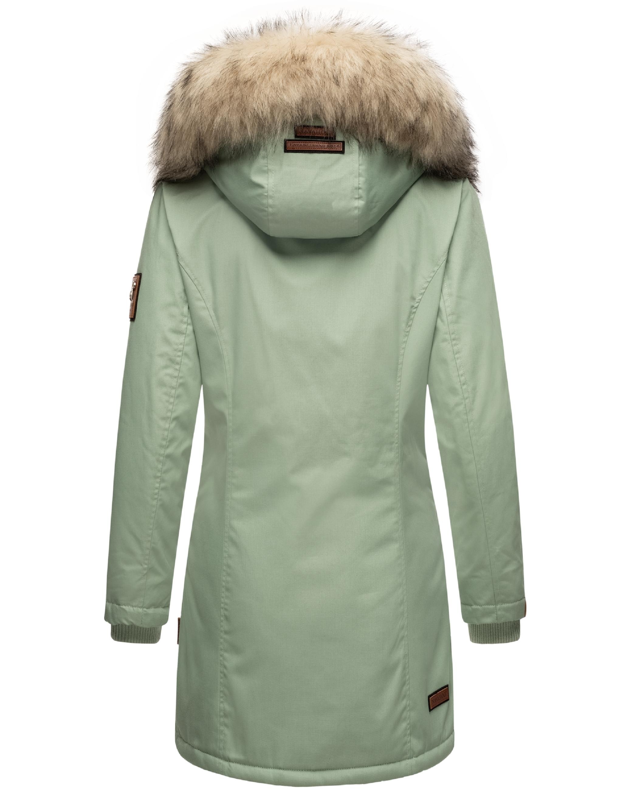 Navahoo Wintermantel »Wintermantel Cristal«, stylischer Damen Winterparka mit Kunstfell-Kapuze