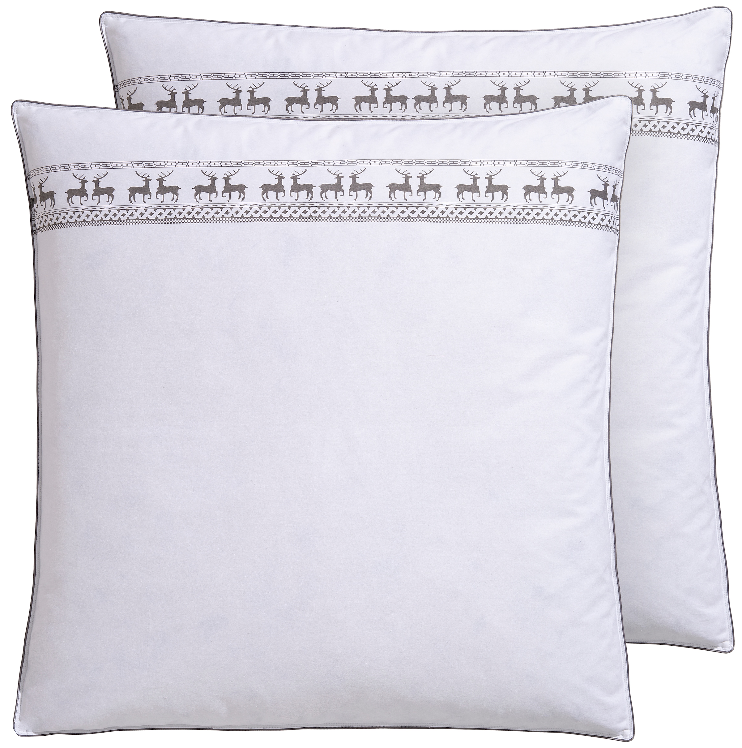 Älgdröm Federkopfkissen »Sorsele Kopfkissen 40x80cm oder 80x80 cm, 2-tlg«, Füllung: 90% Federn & 10% Daunen, Bezug: Baumwolle, (2 St.), Kissen im Spar-Set, Made in Germany