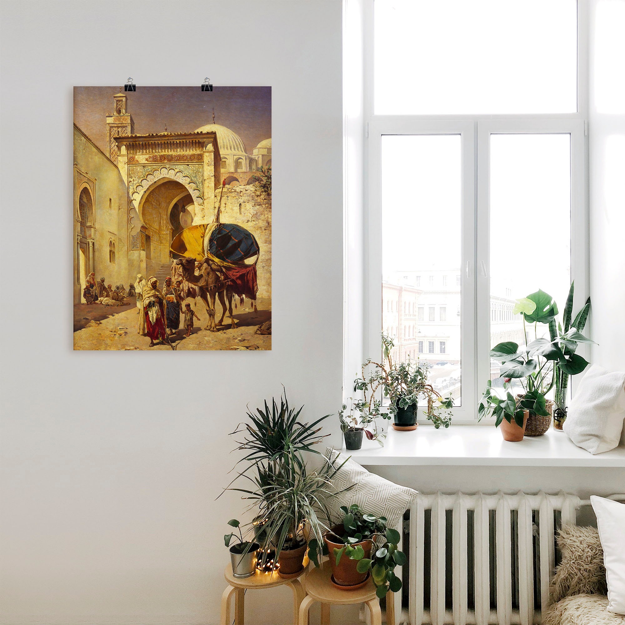 Artland Wandbild »Eine arabische Straßenszene.« Gebäude 1 Stk. tlg. als Leinwandbild, Poster in verschied. Größen