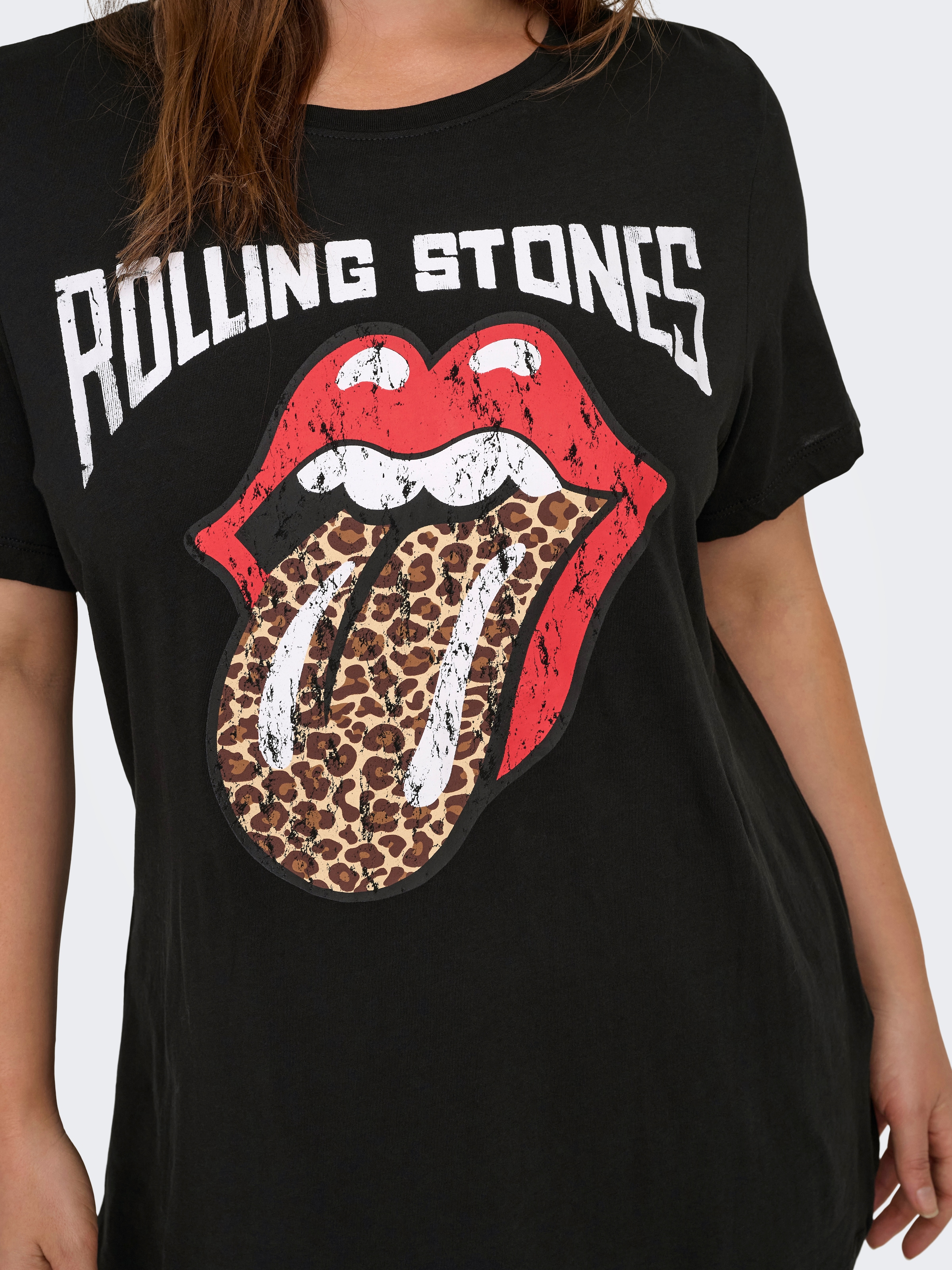 ONLY CARMAKOMA Kurzarmshirt »CARROLL LIFE SS O-NECK REG TEE LC JRS«