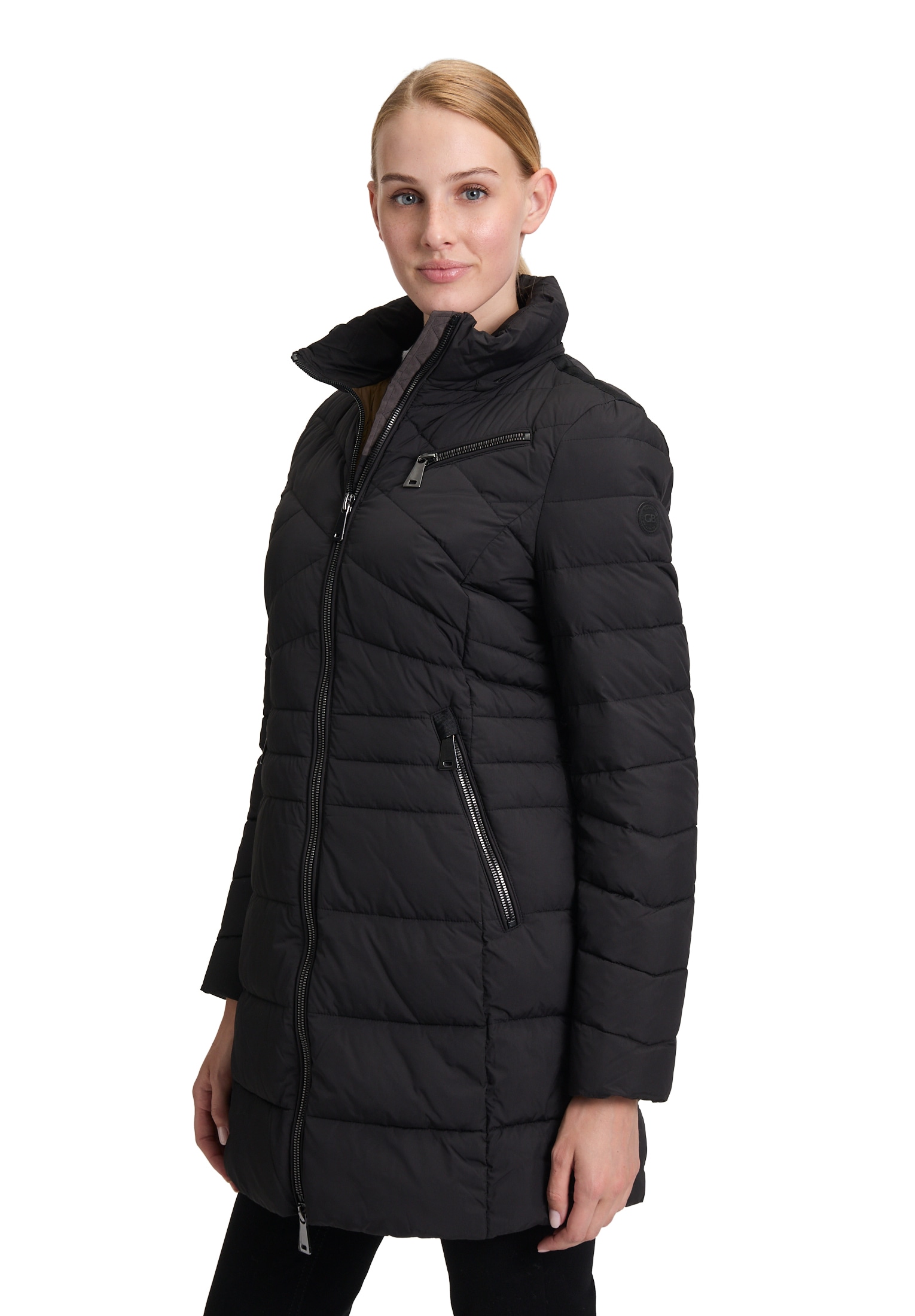 Gil Bret Steppjacke »Steppmantel mit abnehmbarer Kapuze«