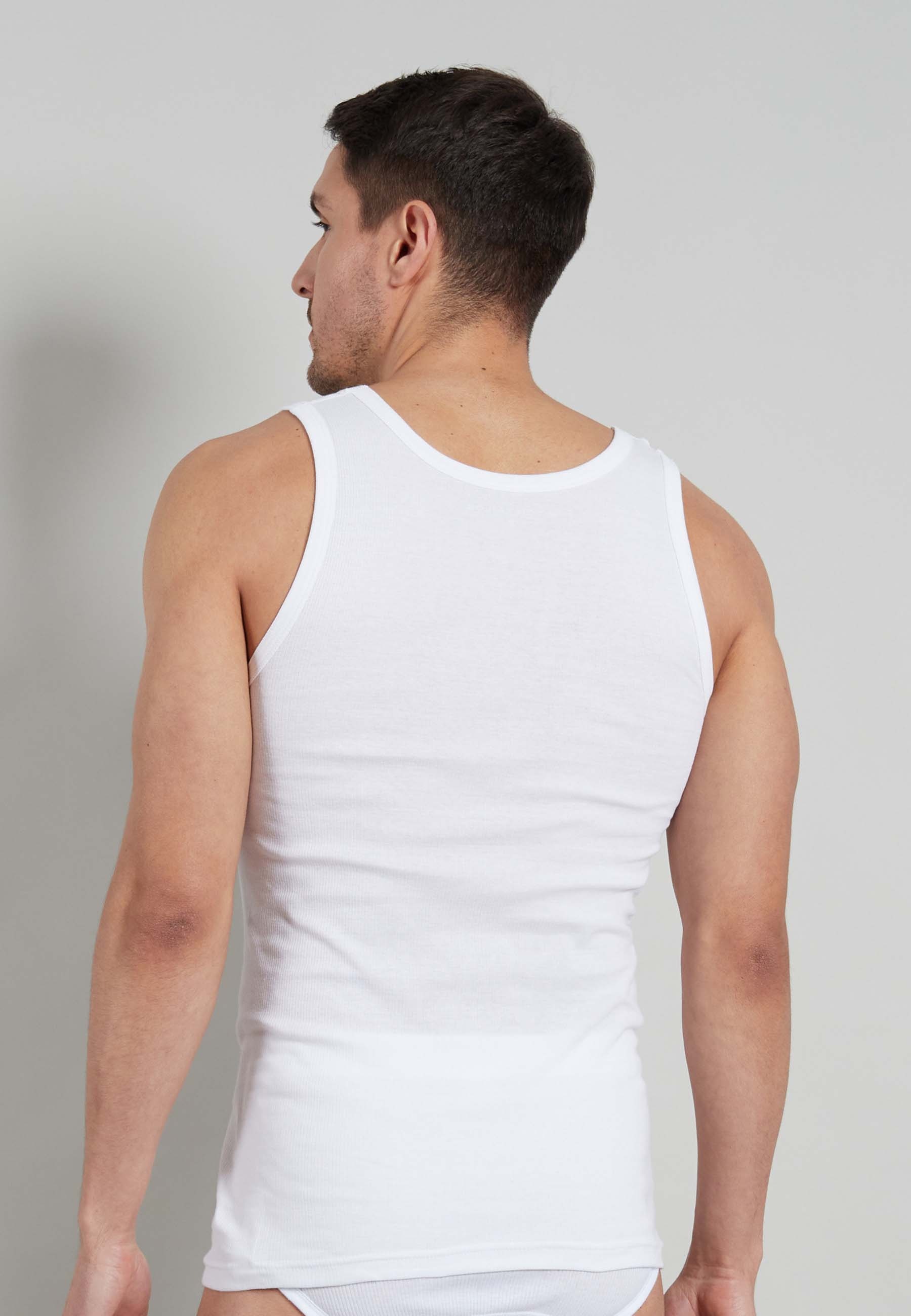 TOM TAILOR Tanktop »Montana« 2er Pack,  Rundhalsausschnitt, slim fit, basic, elastisch, hüftbedeckend