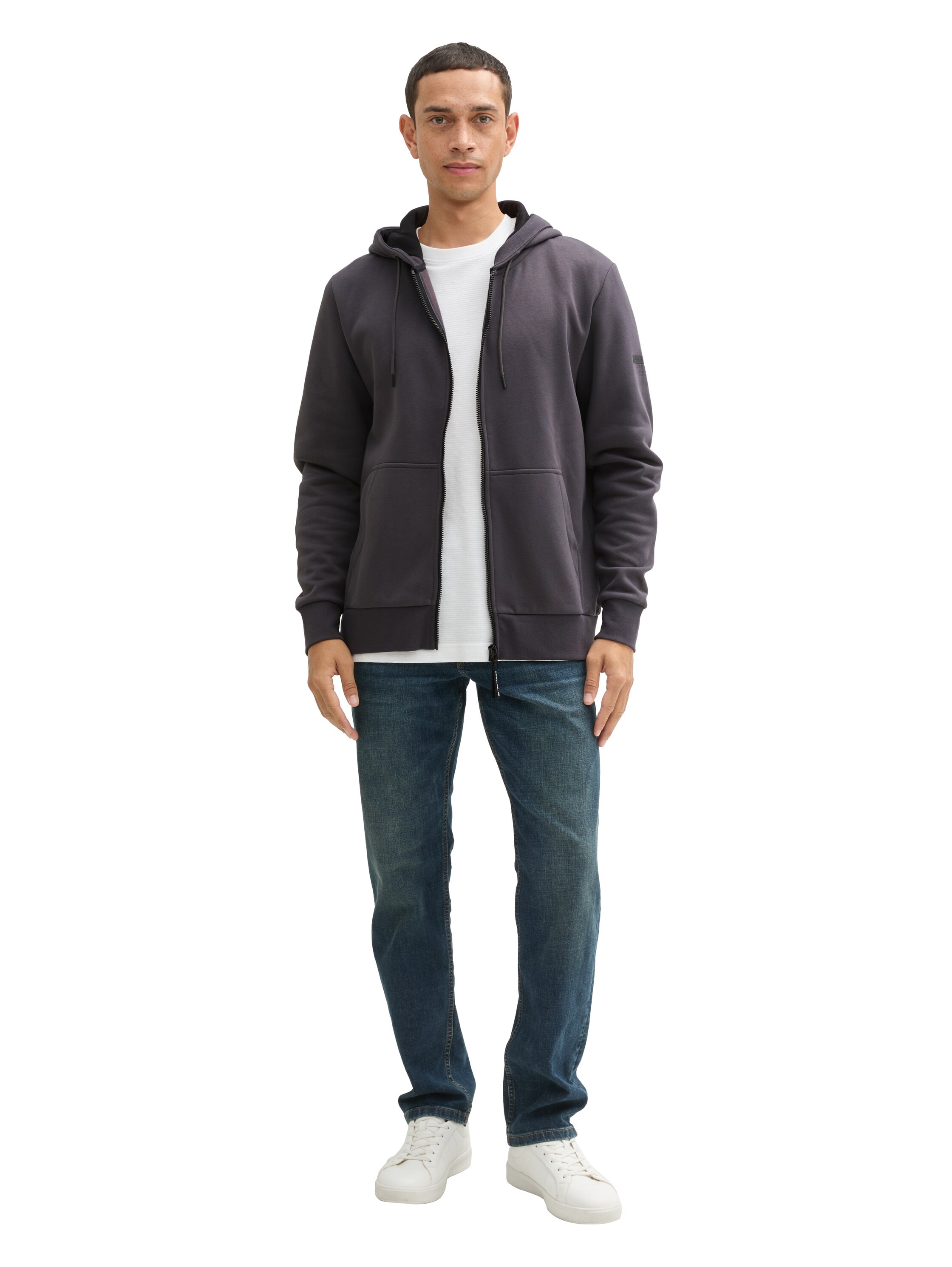 TOM TAILOR Kapuzensweatjacke, mit Kapuze