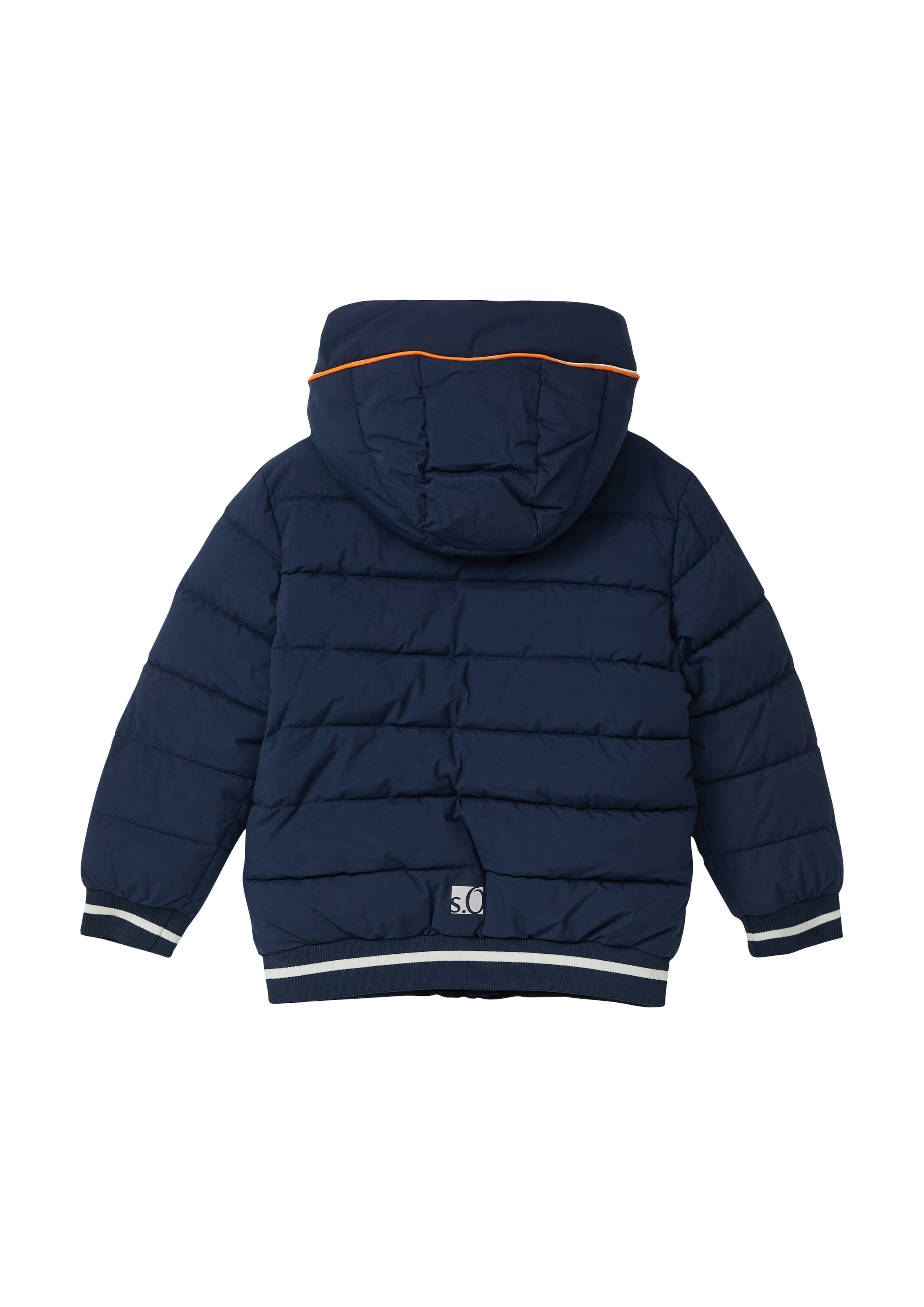 s.Oliver Junior Steppjacke, mit Kapuze, mit Kapuze und Aufnäher, für boys