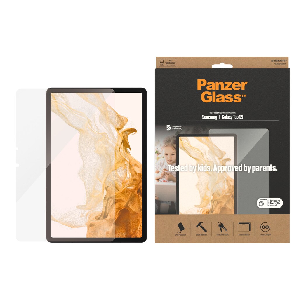 PanzerGlass Displayschutzglas »Screen Protector Glass«, für Samsung Galaxy Tab S9