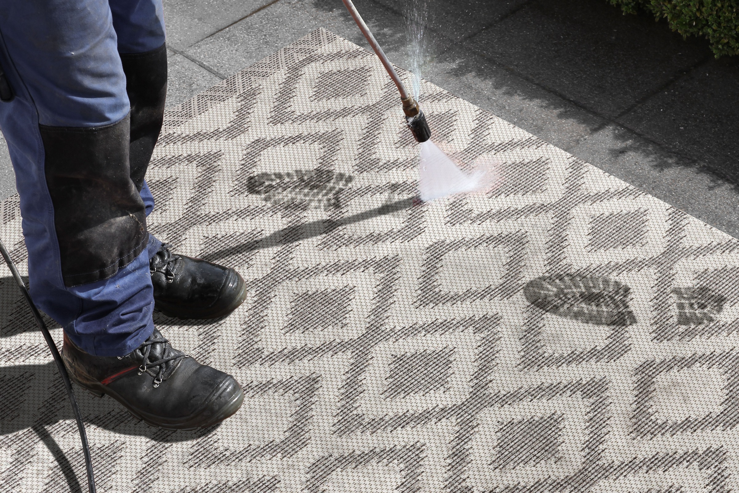 NORTHRUGS Teppich »Isle«, rechteckig, 4 mm Höhe, In-und Outdoor geeignet, Strapazierfähig und pflegeleicht, Flachgewebe