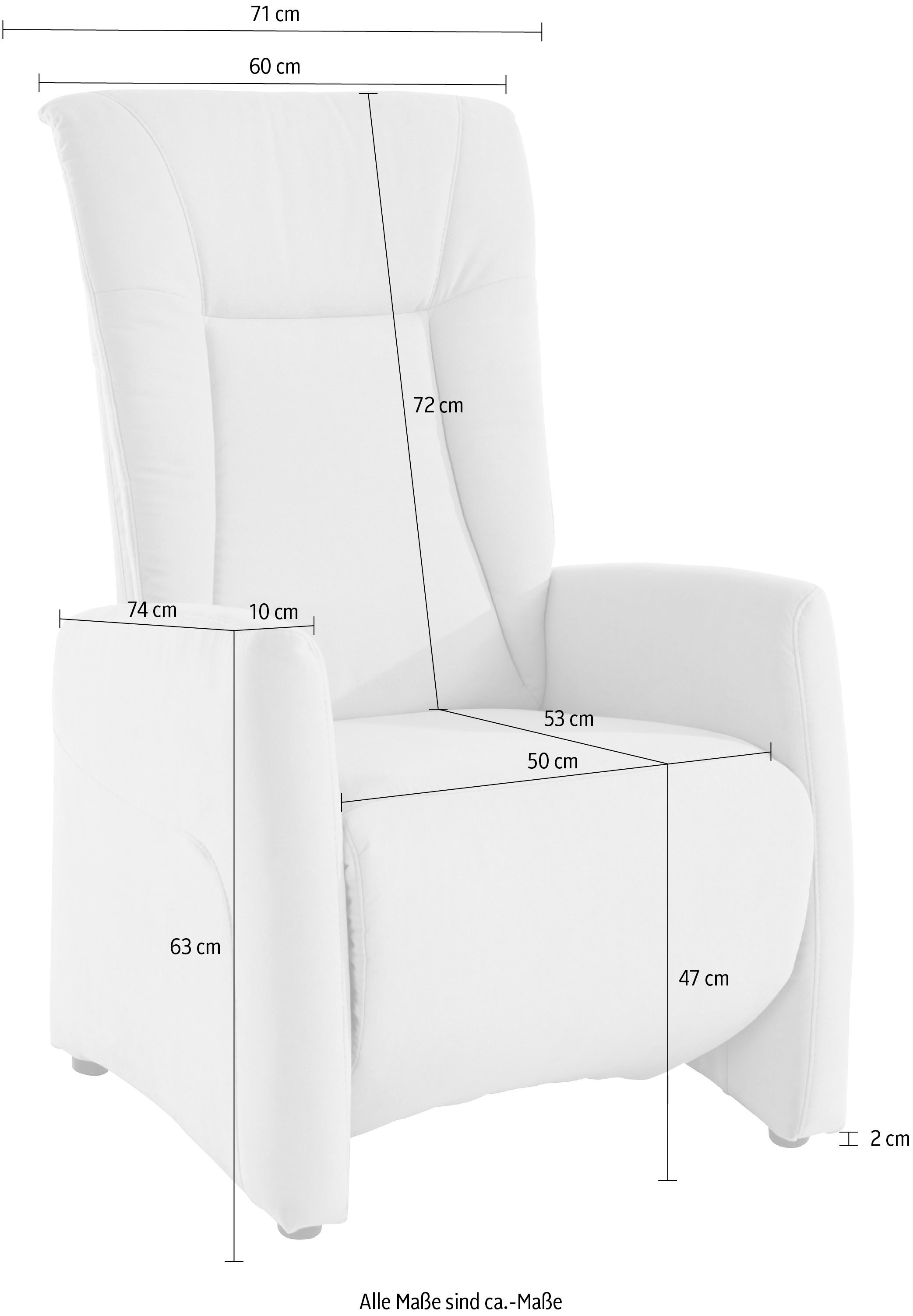 sit&more TV-Sessel »Melissa« wahlweise elektrisch oder manuell verstellbar, optional Aufstehhilfe