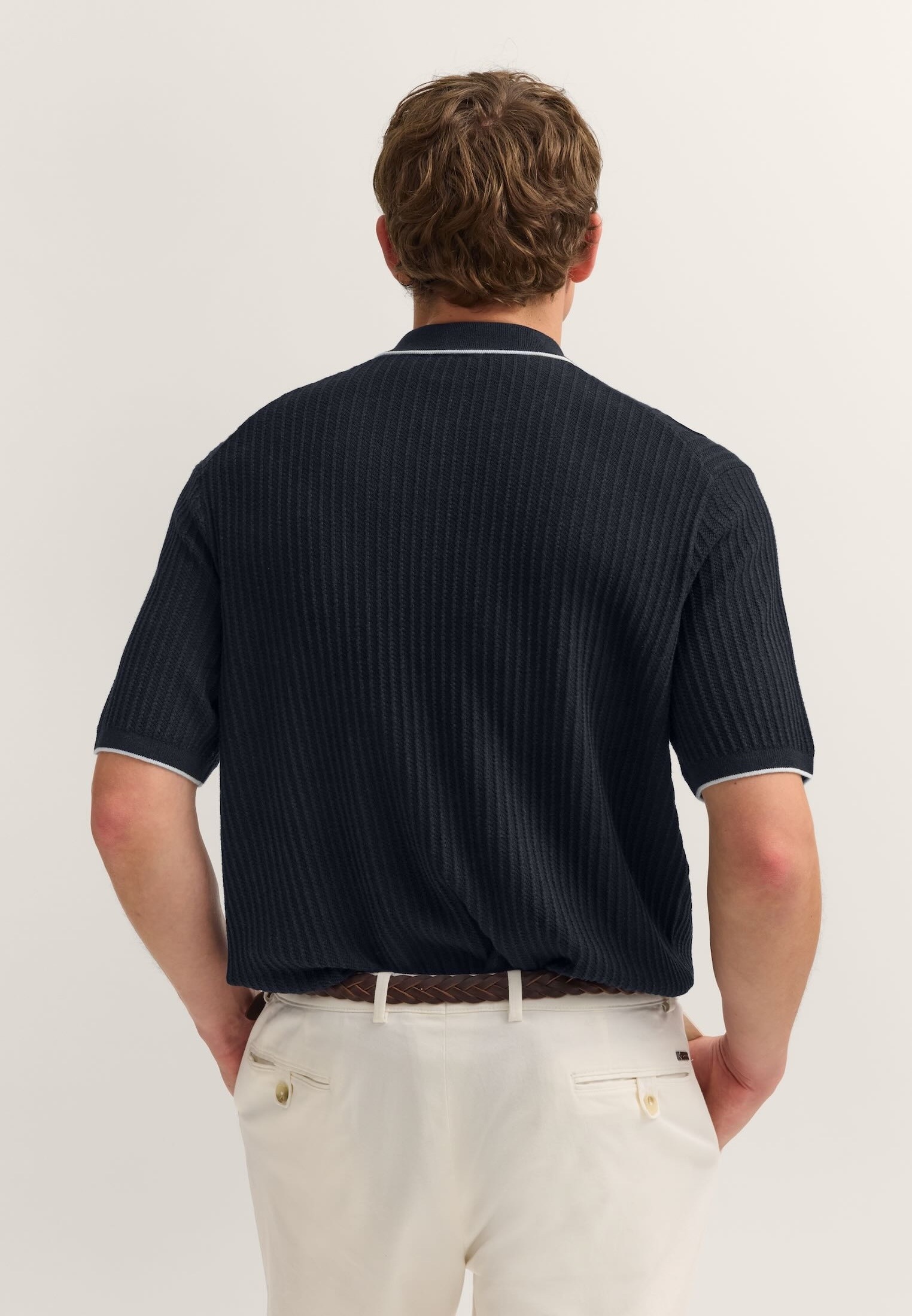 bugatti Poloshirt »kurzarm« gestrickt in Regular Fit